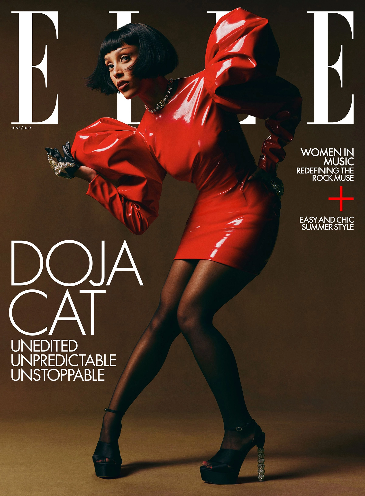 Doja Cat covers Elle US June July 2022 by Adrienne Raquel