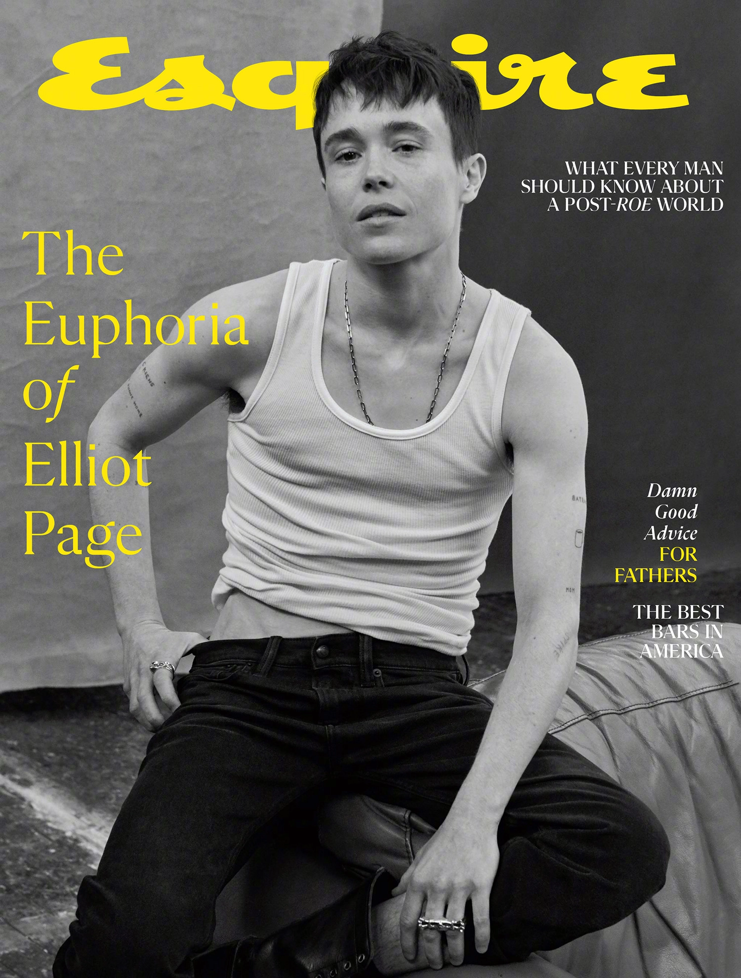 Elliot Page covers Esquire US Summer 2022 by Ruven Afanador