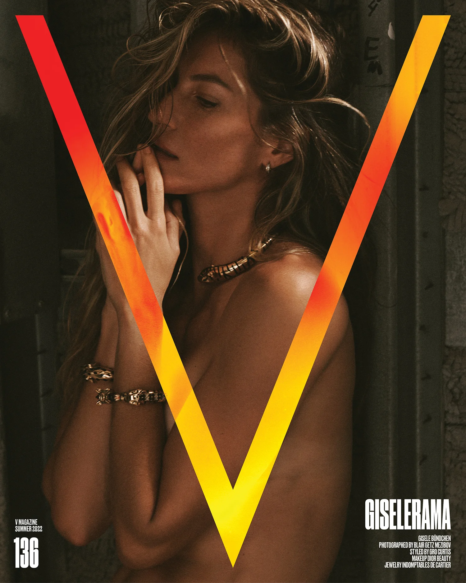 Gisele Bündchen covers V Magazine Summer 2022 by Blair Getz Mezibov