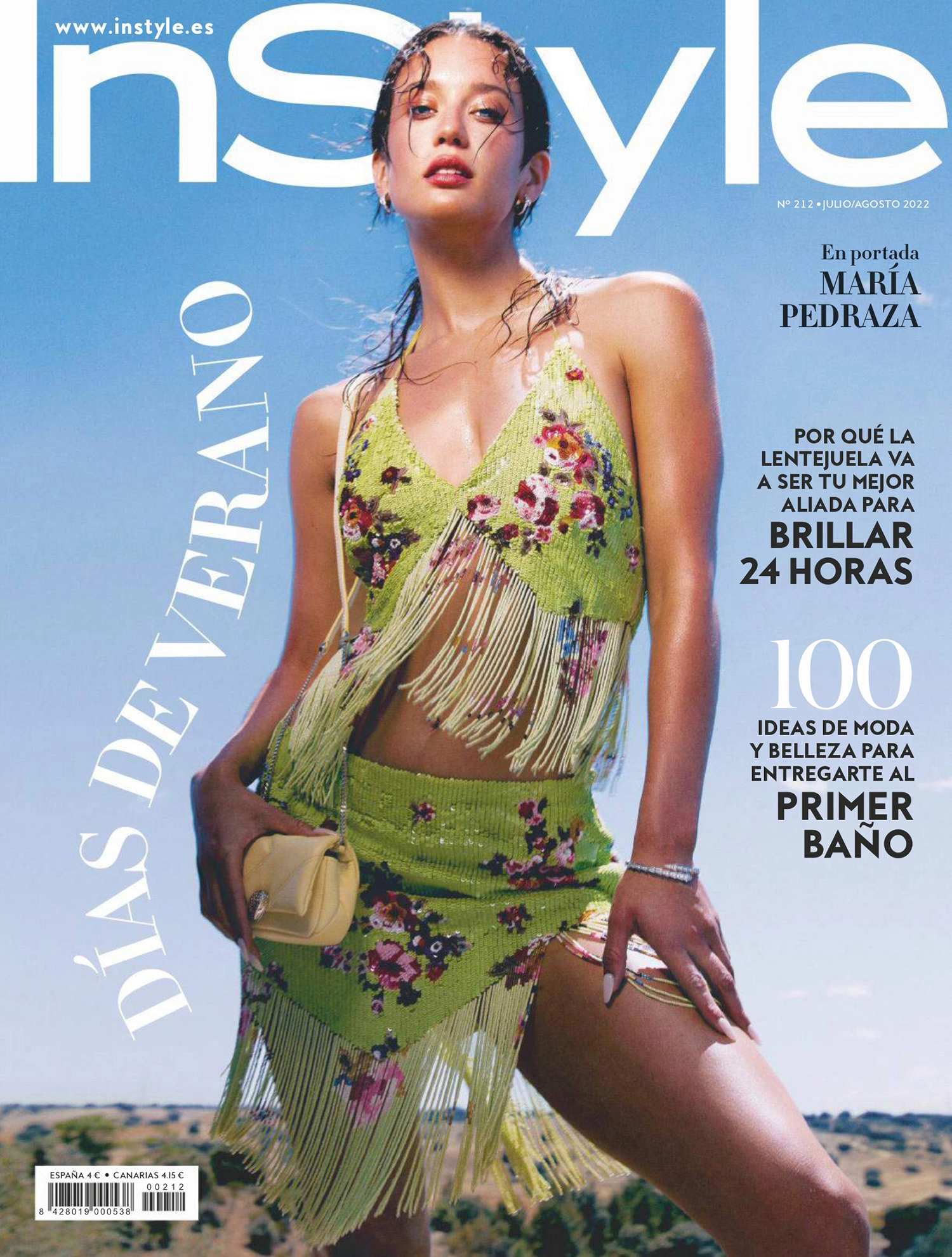 María Pedraza covers InStyle Spain July August 2022 by Javier Biosca