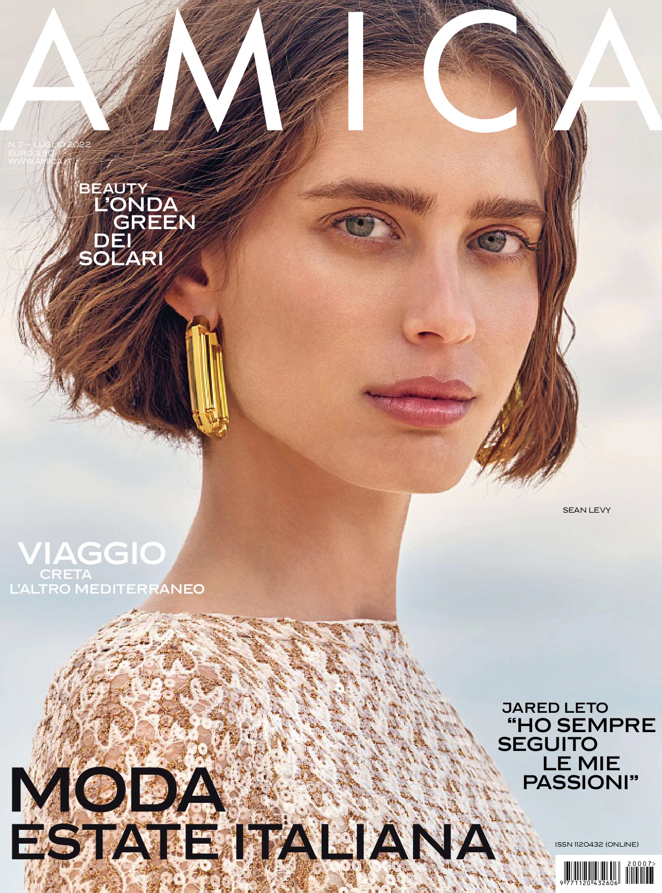Sean Levy covers Amica Magazine July 2022 by Alistair Taylor-Young