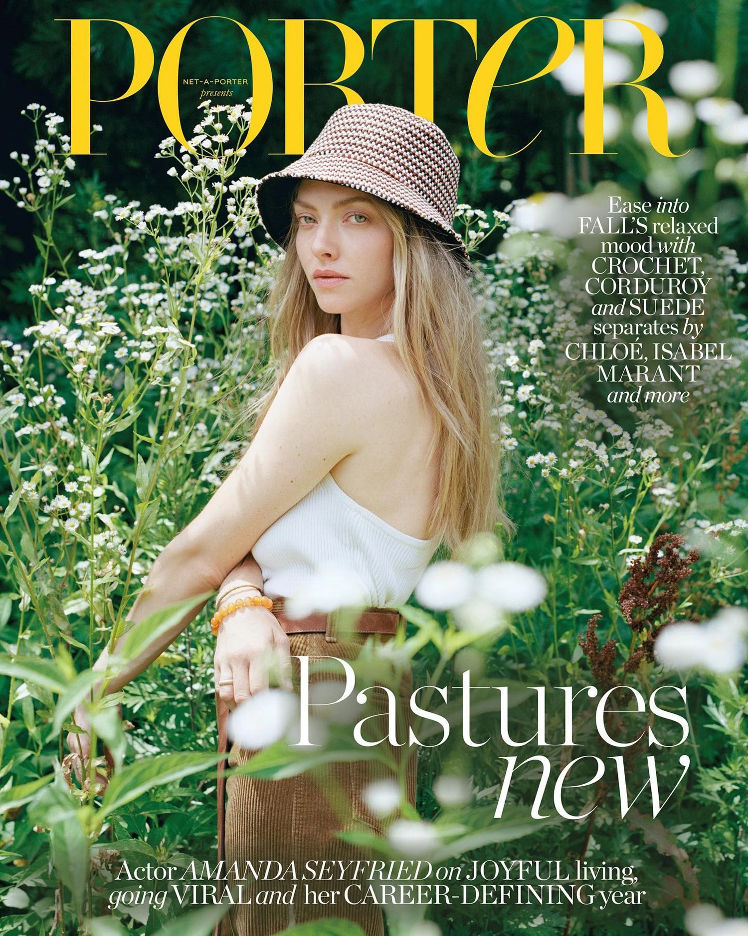 Amanda Seyfried covers Porter Magazine August 8th, 2022 by Tess Ayano