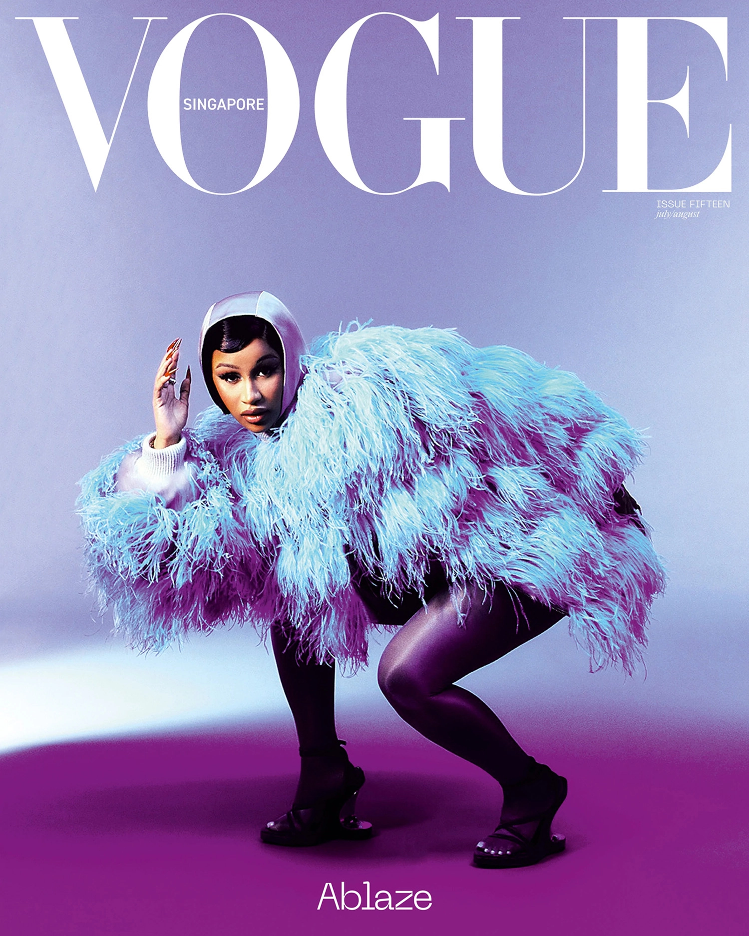 Cardi B covers Vogue Singapore July August 2022 by Lea Colombo