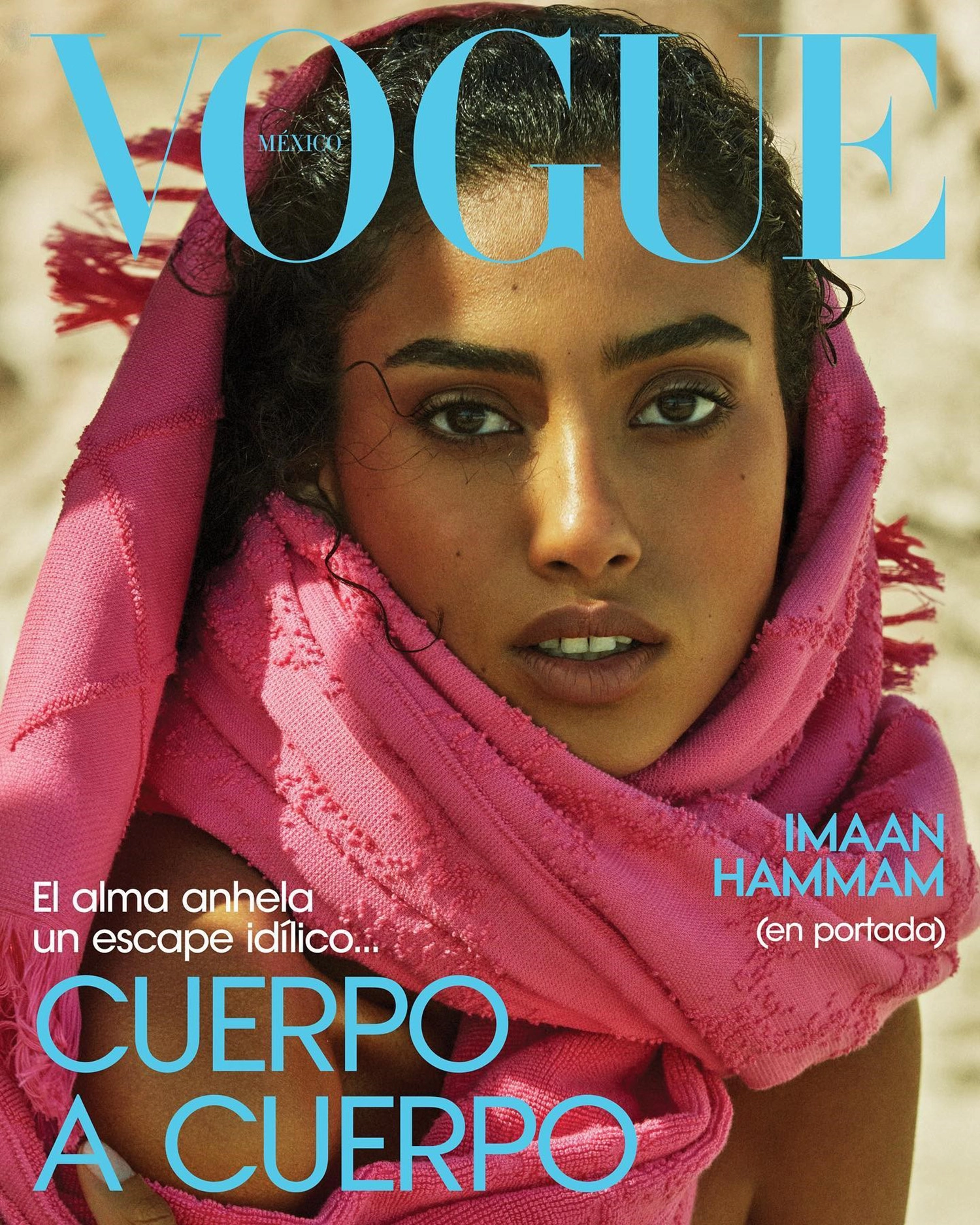 Imaan Hammam covers Vogue Mexico & Latin America July 2022 by Alique