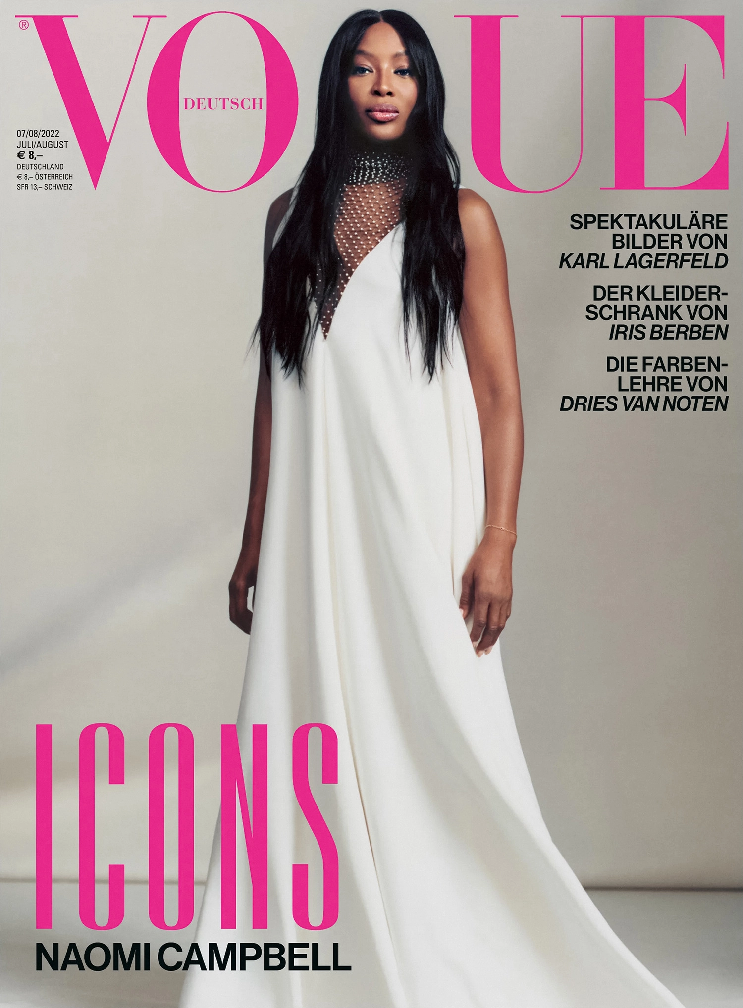 Naomi Campbell covers Vogue Germany July/August 2022 by Dan Martensen