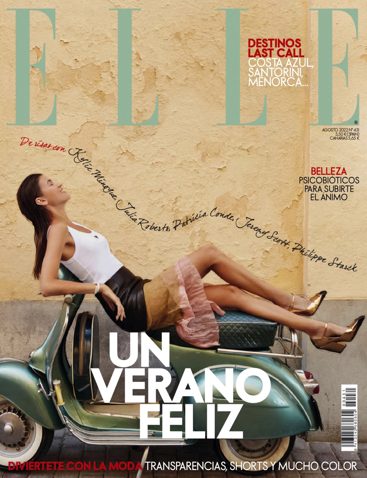 Valery Kaufman covers Elle Spain August 2022 by Rafa Gallar