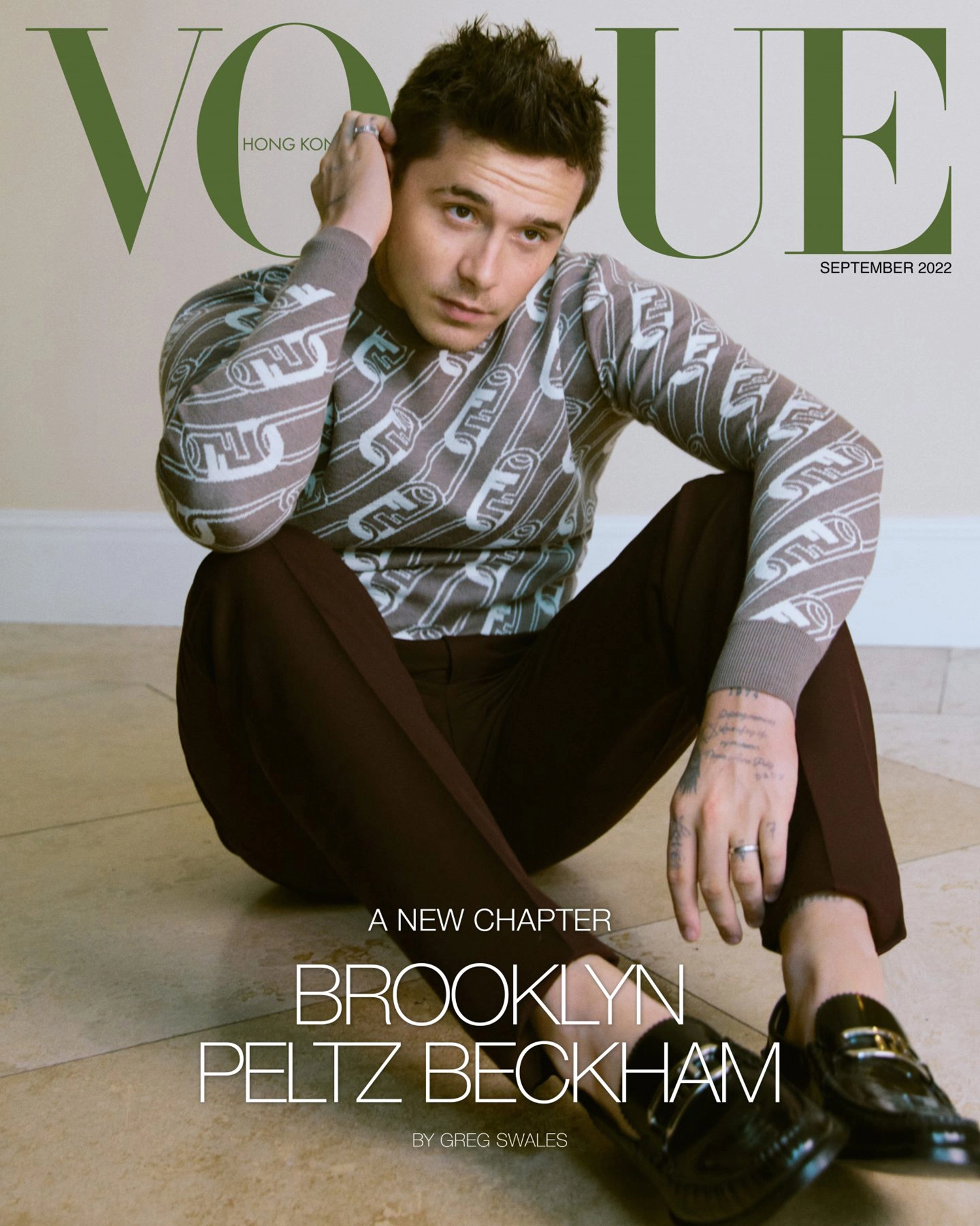 Brooklyn Beckham and Nicola Peltz Beckham cover Vogue Hong Kong September 2022 by Greg Swales