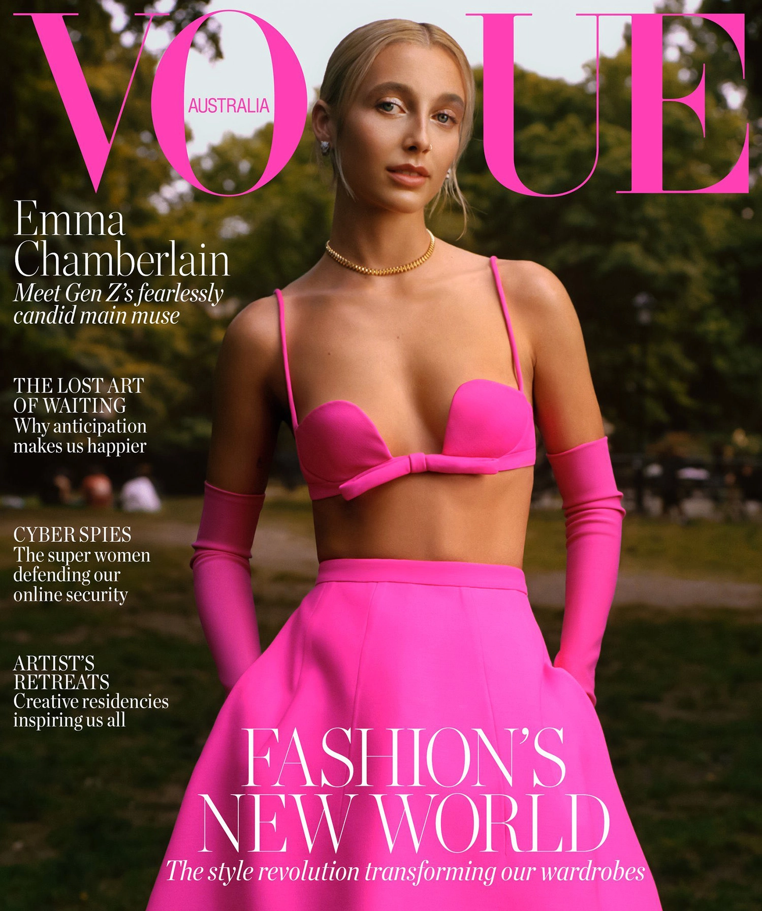 Emma Chamberlain covers Vogue Australia September 2022 by Ned Rogers