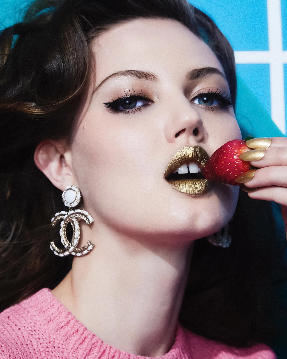 Lindsey Wixson in Chanel on Indie Magazine Spring Summer 2022 by Richie Talboy