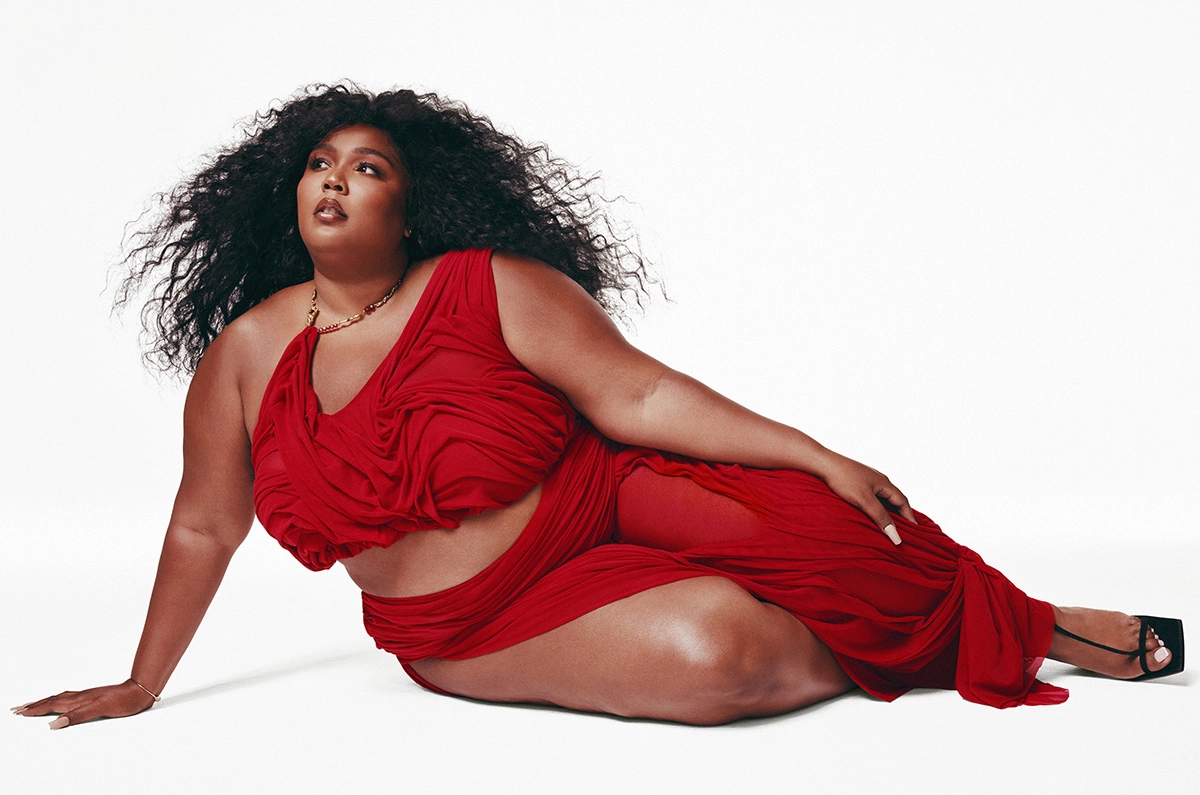 Lizzo in Balenciaga on Elle UK September 2022 cover by AB+DM
