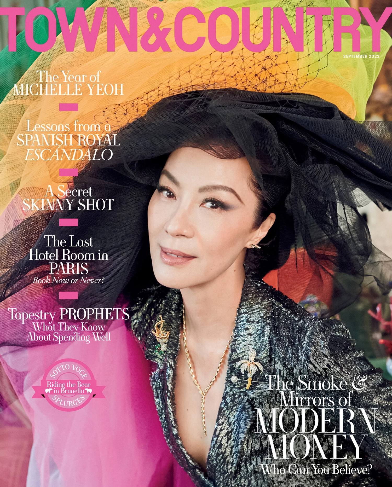 Michelle Yeoh covers Town & Country September 2022 by Ruven Afanador