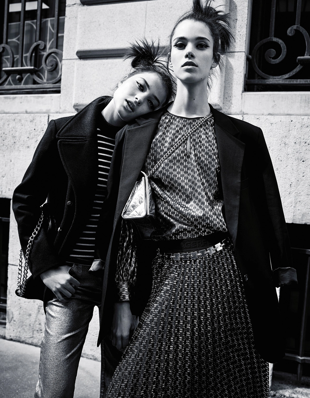 Pauline Hoarau and Blanca Soler by Grégory Derkenne for Madame Figaro September 2nd, 2022