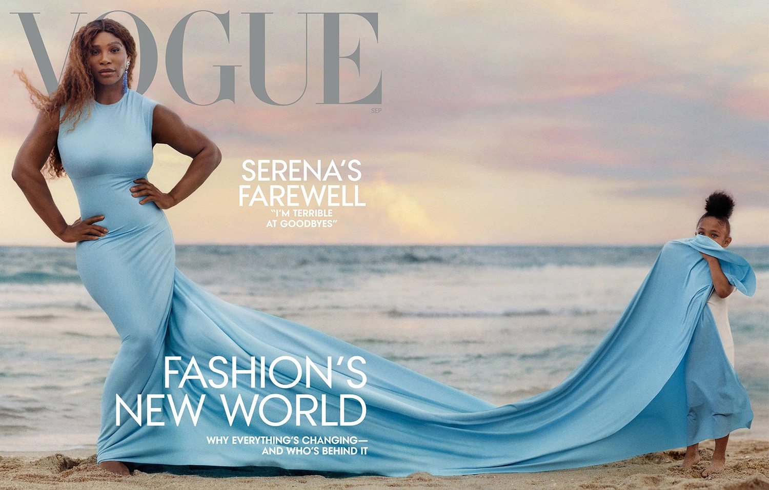 Serena Williams covers Vogue US September 2022 by Luis Alberto Rodriguez