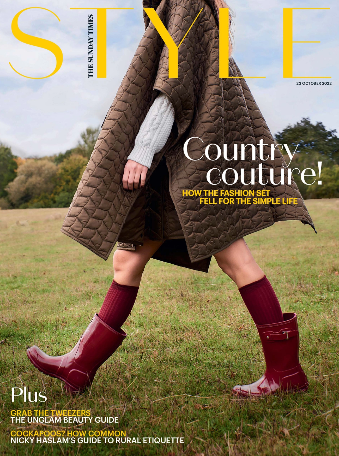 Anastasia Netrebiuk covers The Sunday Times Style October 23rd, 2022 Theresa Marx