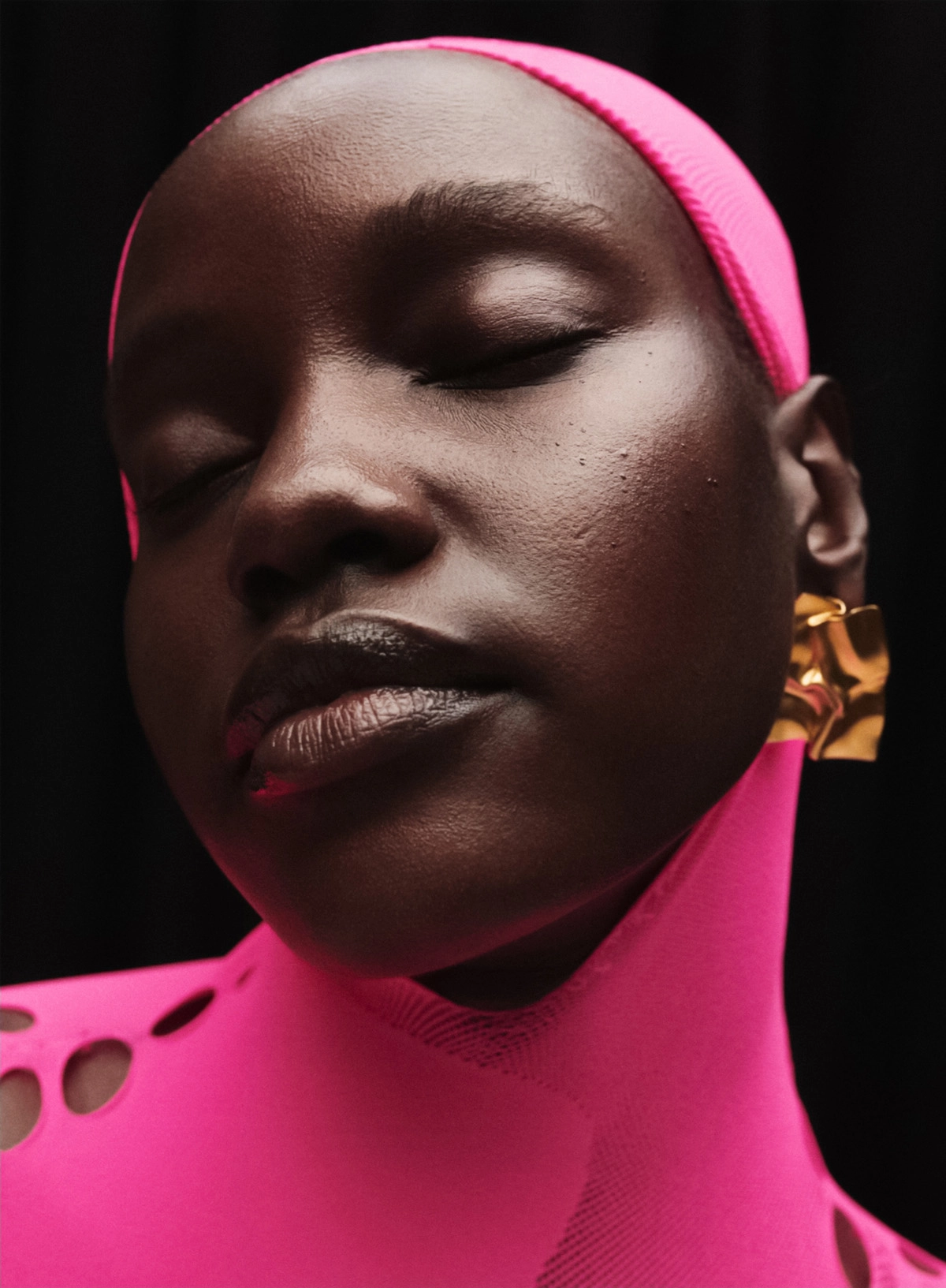 Angair Biong by Ekua King for Elle UK October 2022