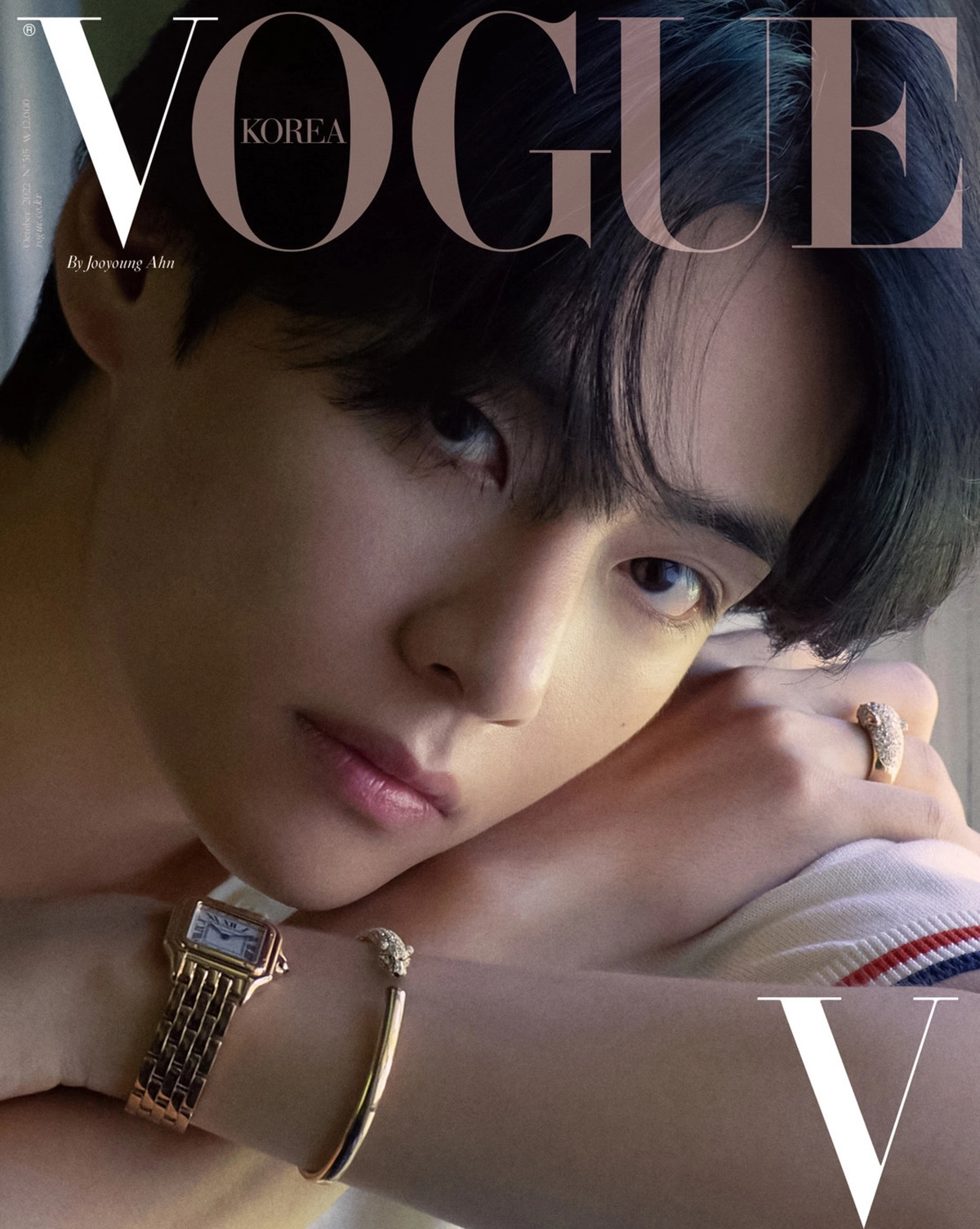 BTS' V covers Vogue Korea October 2022 by Ahn Jooyoung