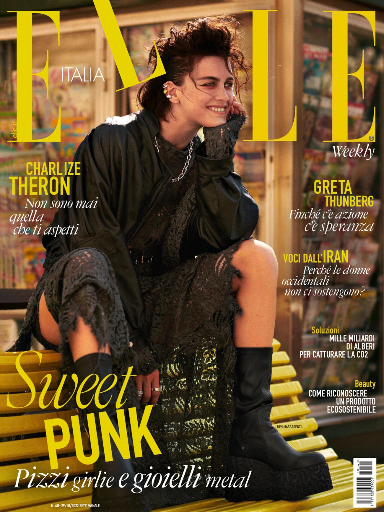 Ben Massarenti covers Elle Italia October 20th, 2022 by Laurie Bartley