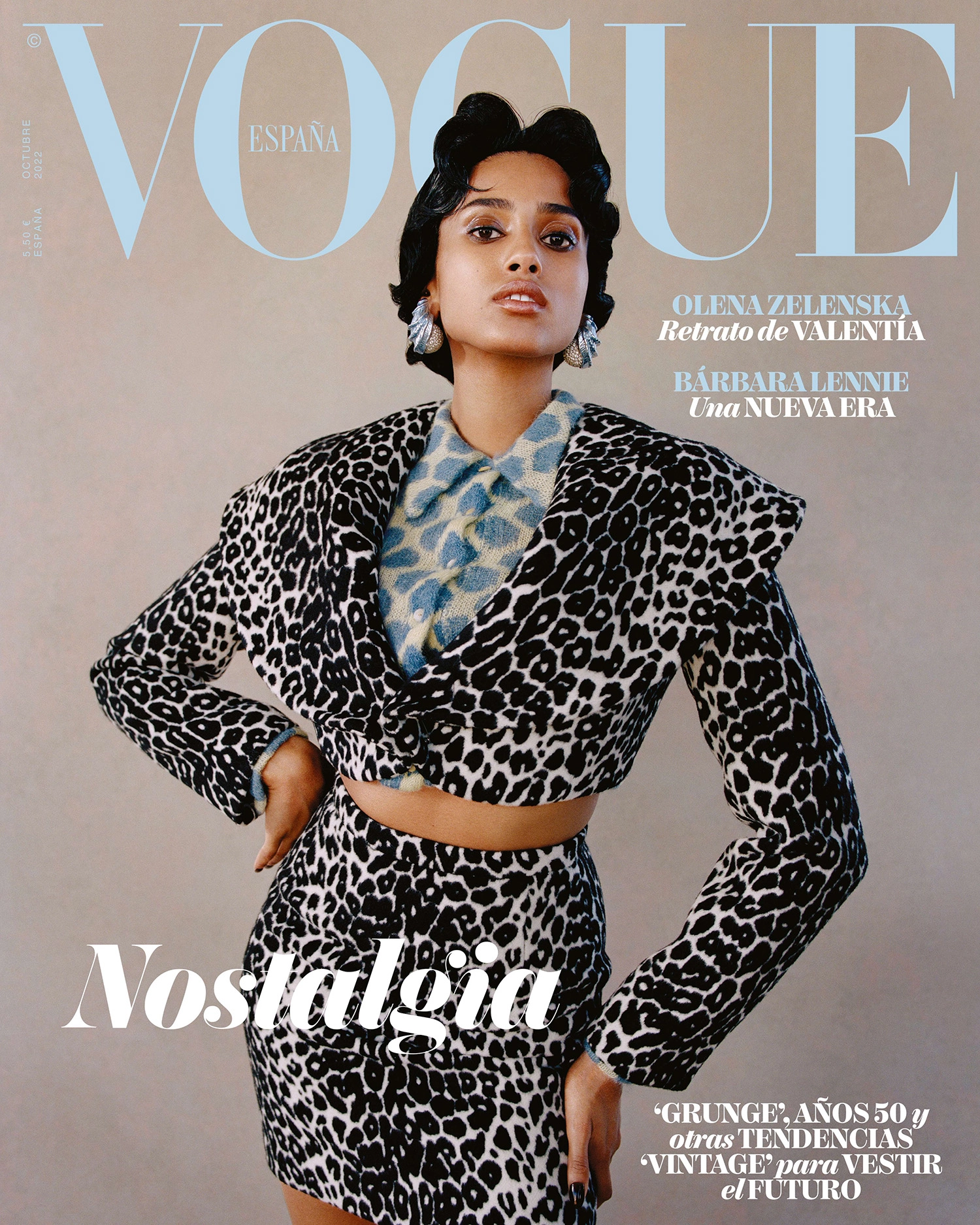 Imaan Hammam covers Vogue Spain October 2022 by Nadine Ijewere