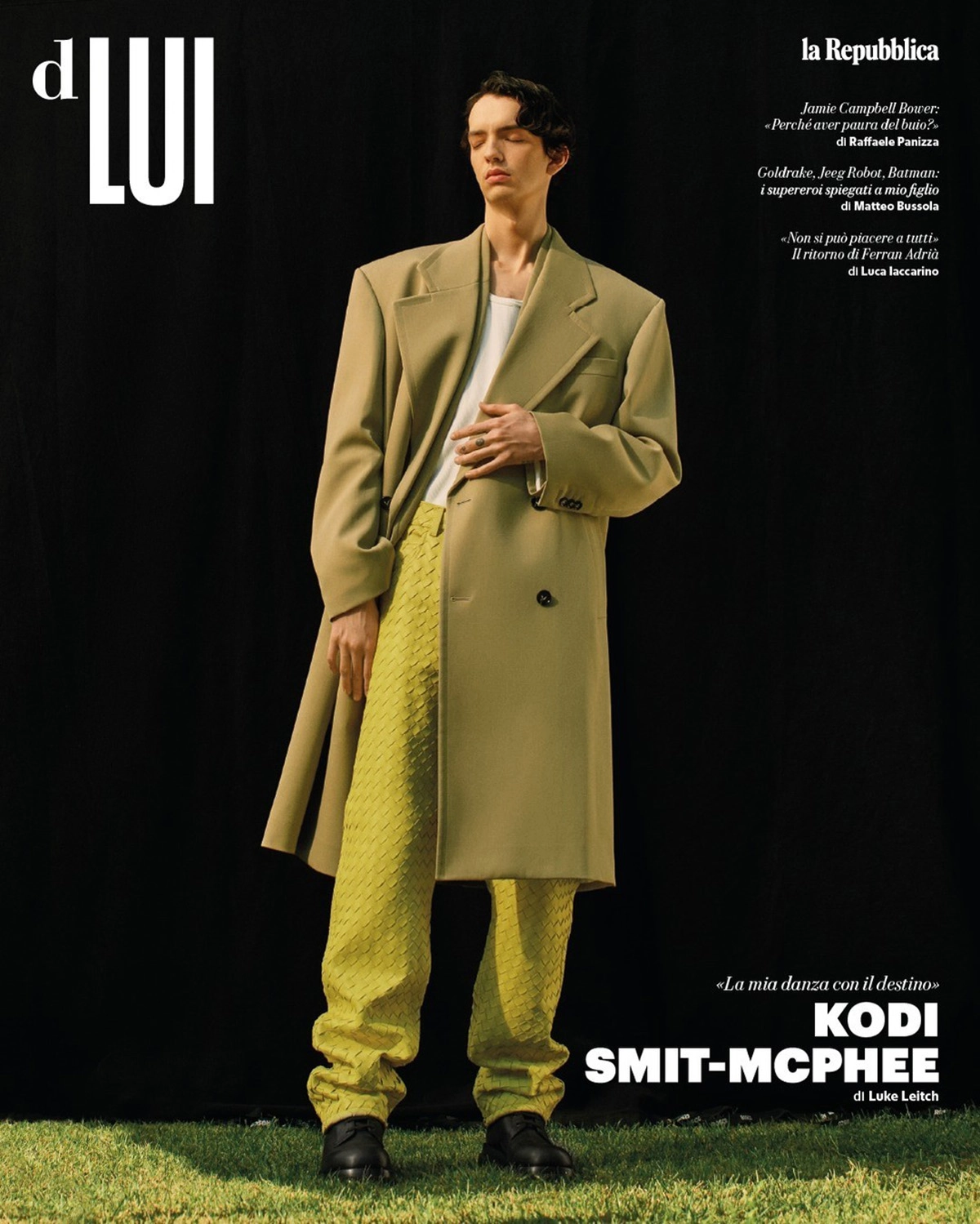 Kodi Smit-McPhee covers D Lui la Repubblica October 29th, 2022 by Sander Muylaert