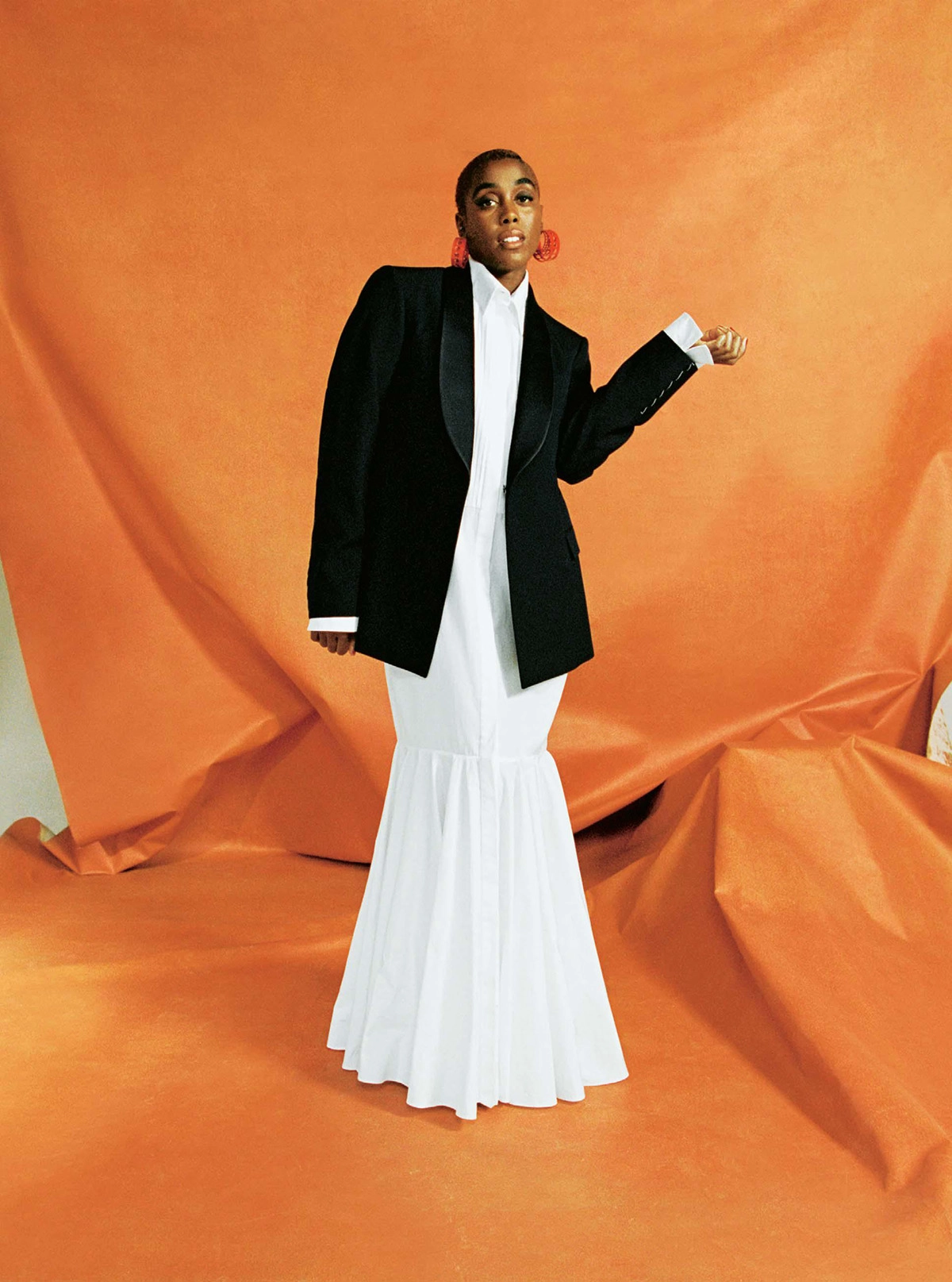 Lashana Lynch covers The Sunday Times Style October 2nd, 2022 by Rosaline Shahnavaz