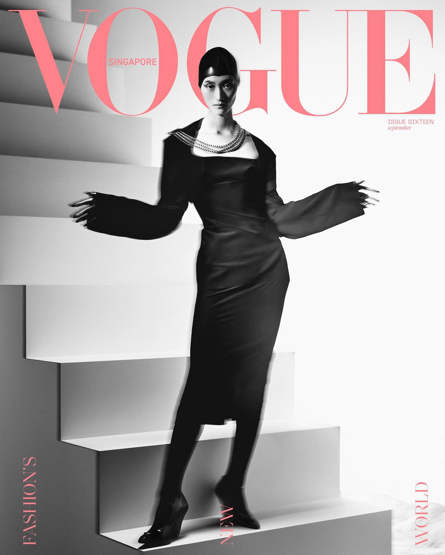 Lina Zhang covers Vogue Singapore September 2022 by Zantz Han