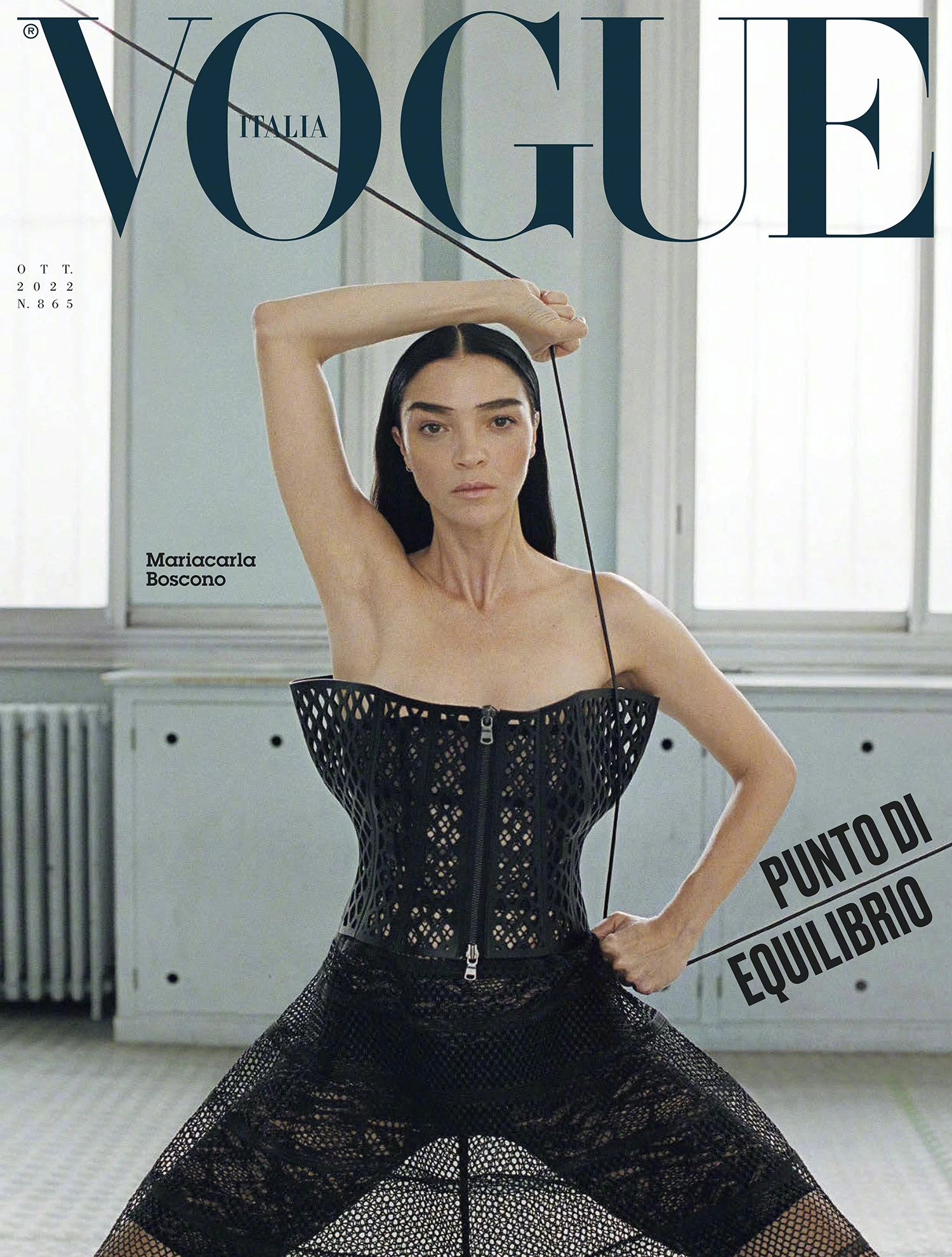 Mariacarla Boscono covers Vogue Italia October 2022 by Tanya and Zhenya Posternak