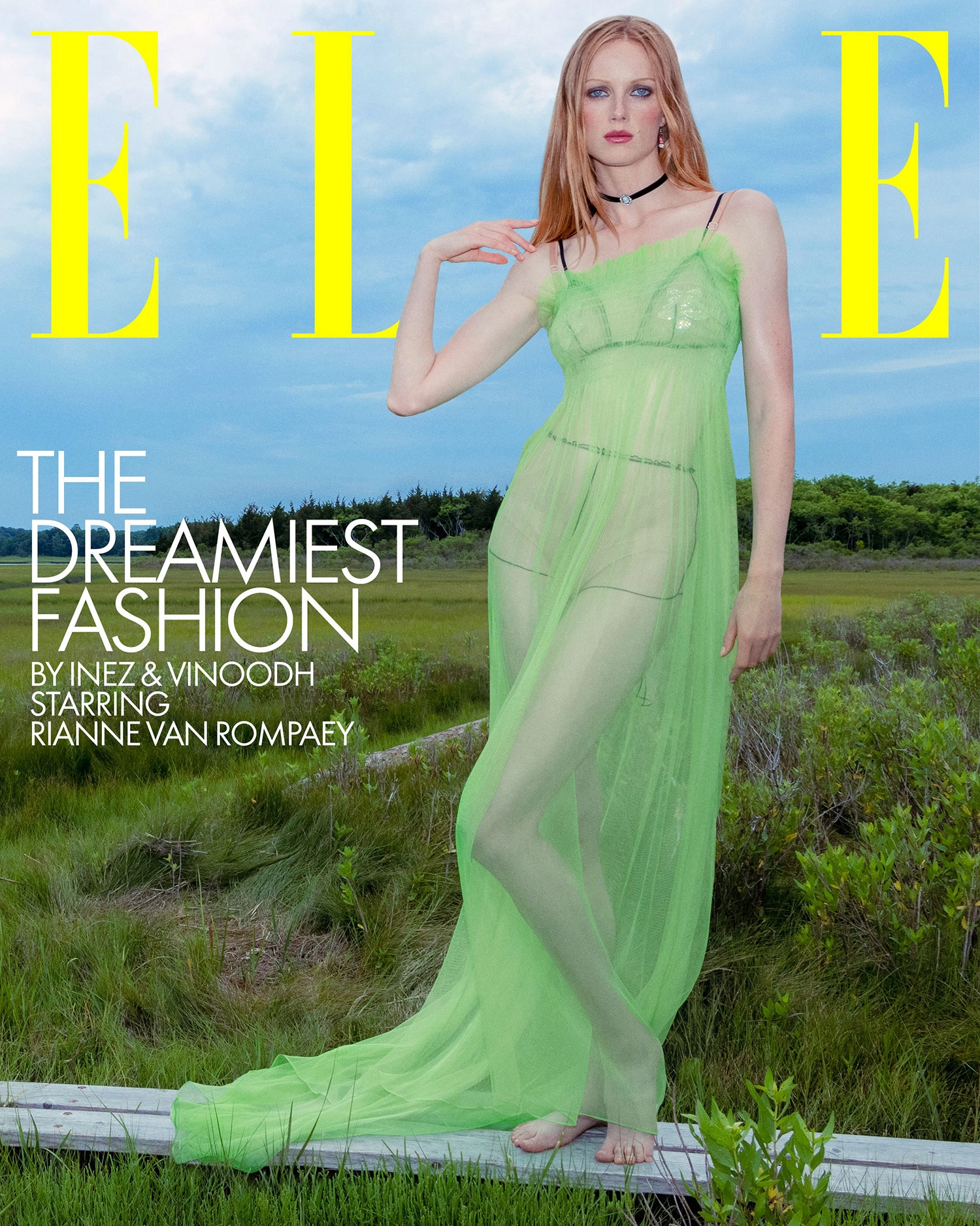 Rianne van Rompaey covers Elle US October 2022 Digital Edition by Inez and Vinoodh