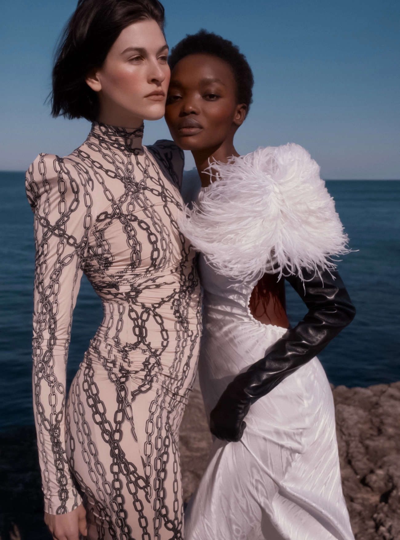 Yacine Diop and Athena Wilson by Agata Pospieszynska for Harper’s Bazaar UK October 2022