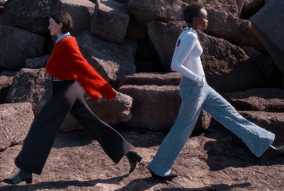 Yacine Diop and Athena Wilson by Agata Pospieszynska for Harper’s Bazaar UK October 2022