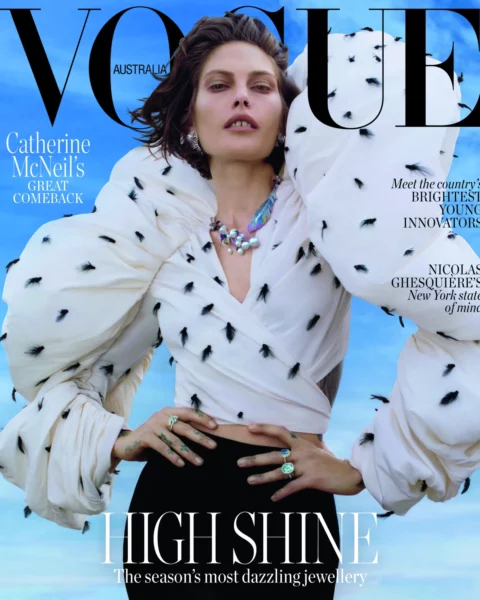Catherine McNeil covers Vogue Australia November 2022 by Jake Terrey