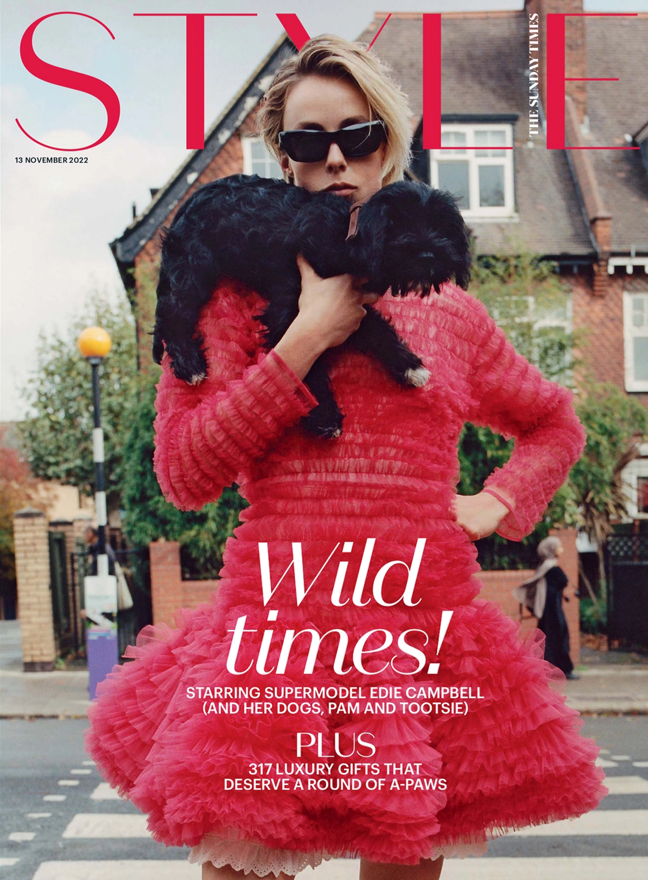 Edie Campbell covers The Sunday Times Style November 13th, 2022 by Misha Taylor