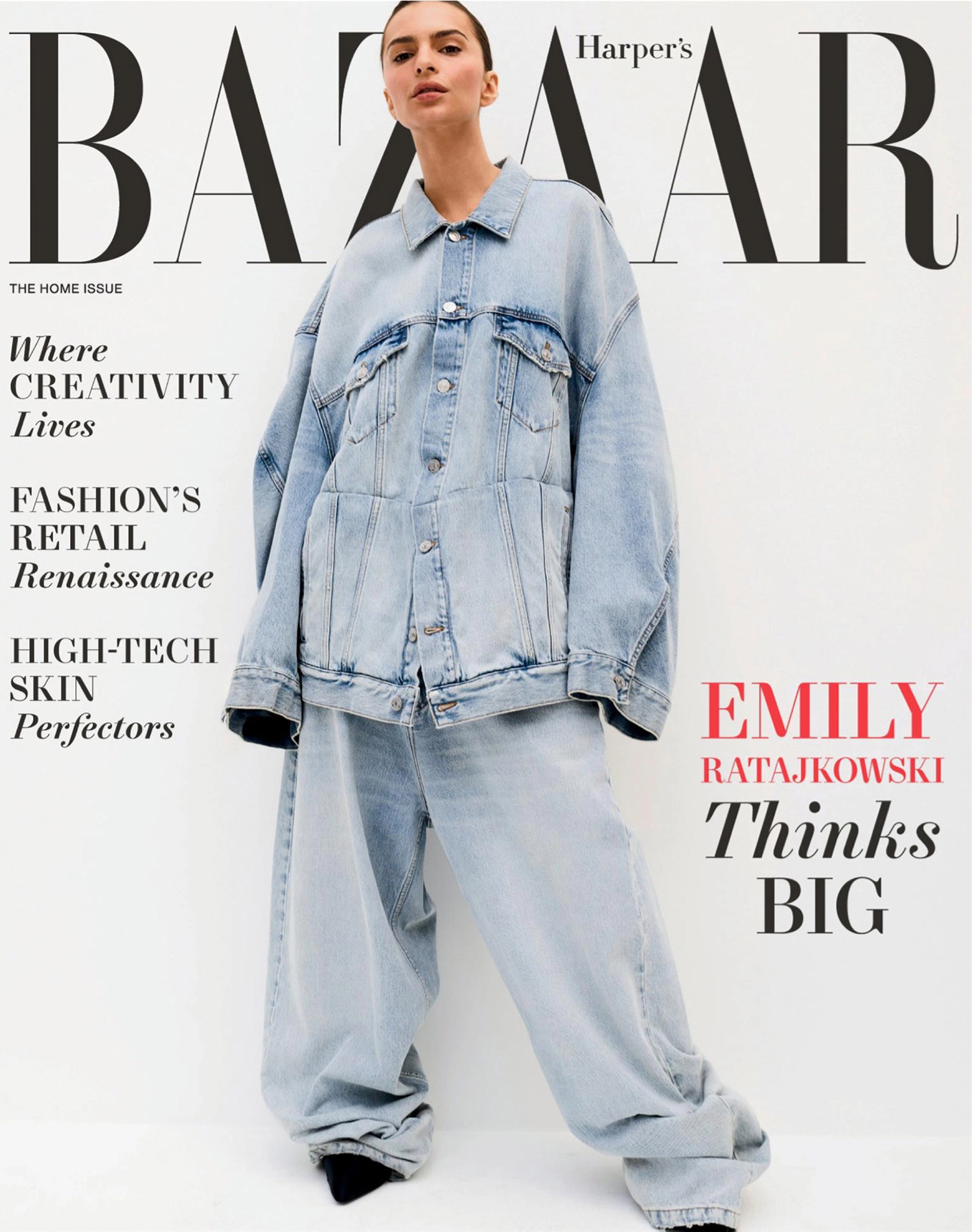 Emily Ratajkowski covers Harper’s Bazaar US November 2022 by Amy Troost