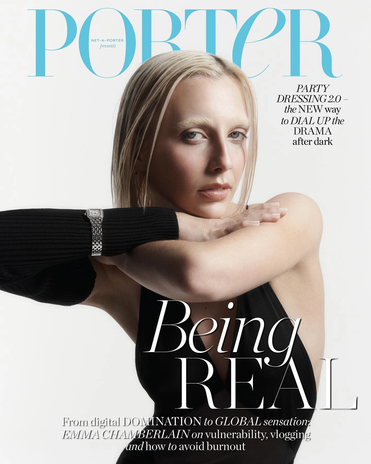 Emma Chamberlain covers Porter Magazine October 31st, 2022 by Tom Schirmacher