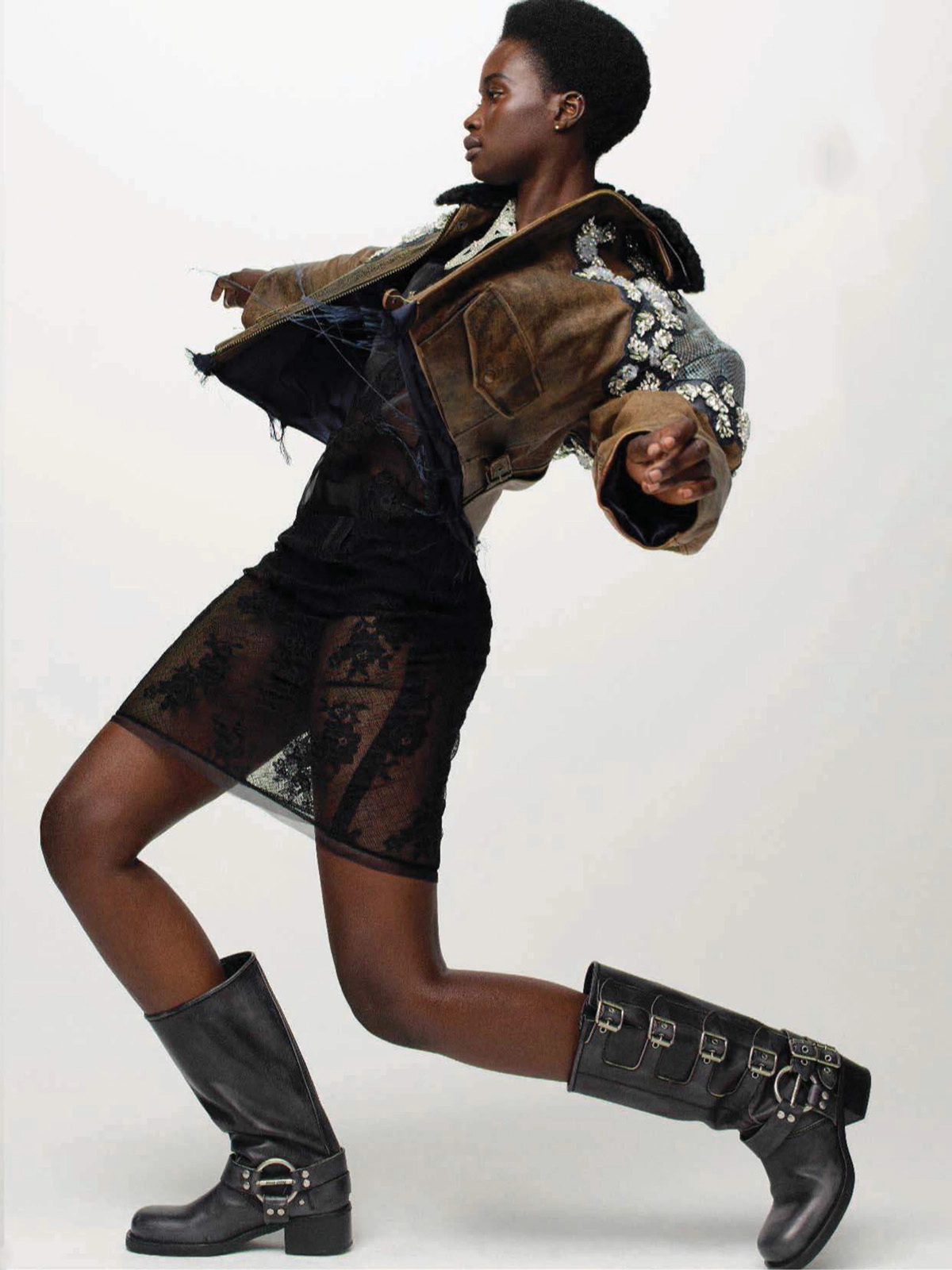 Fatou Jobe by Jason Kibbler for Elle Italia November 3rd, 2022