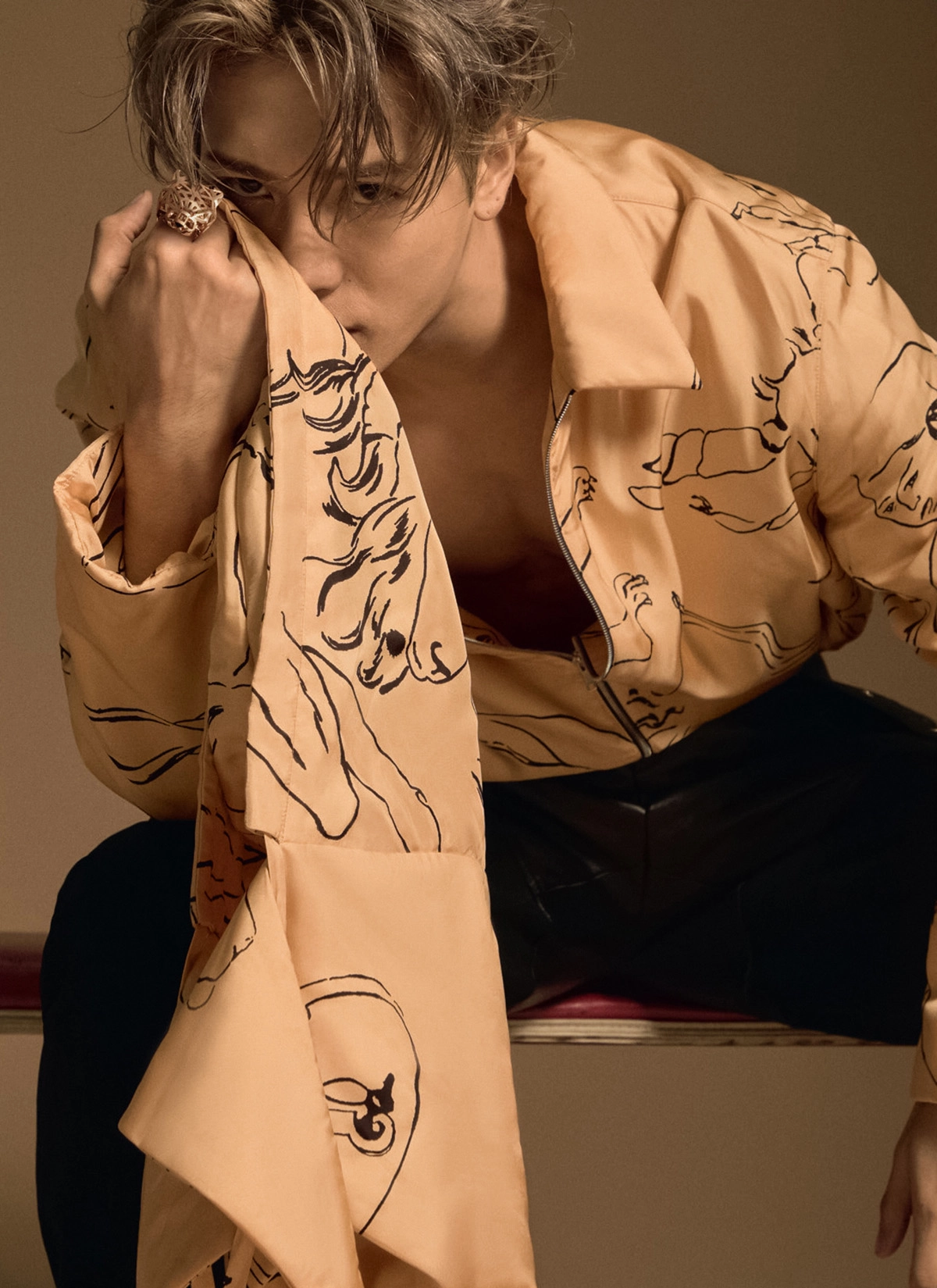Jackson Wang covers Vogue Singapore October 2022 by Thomas Giddings