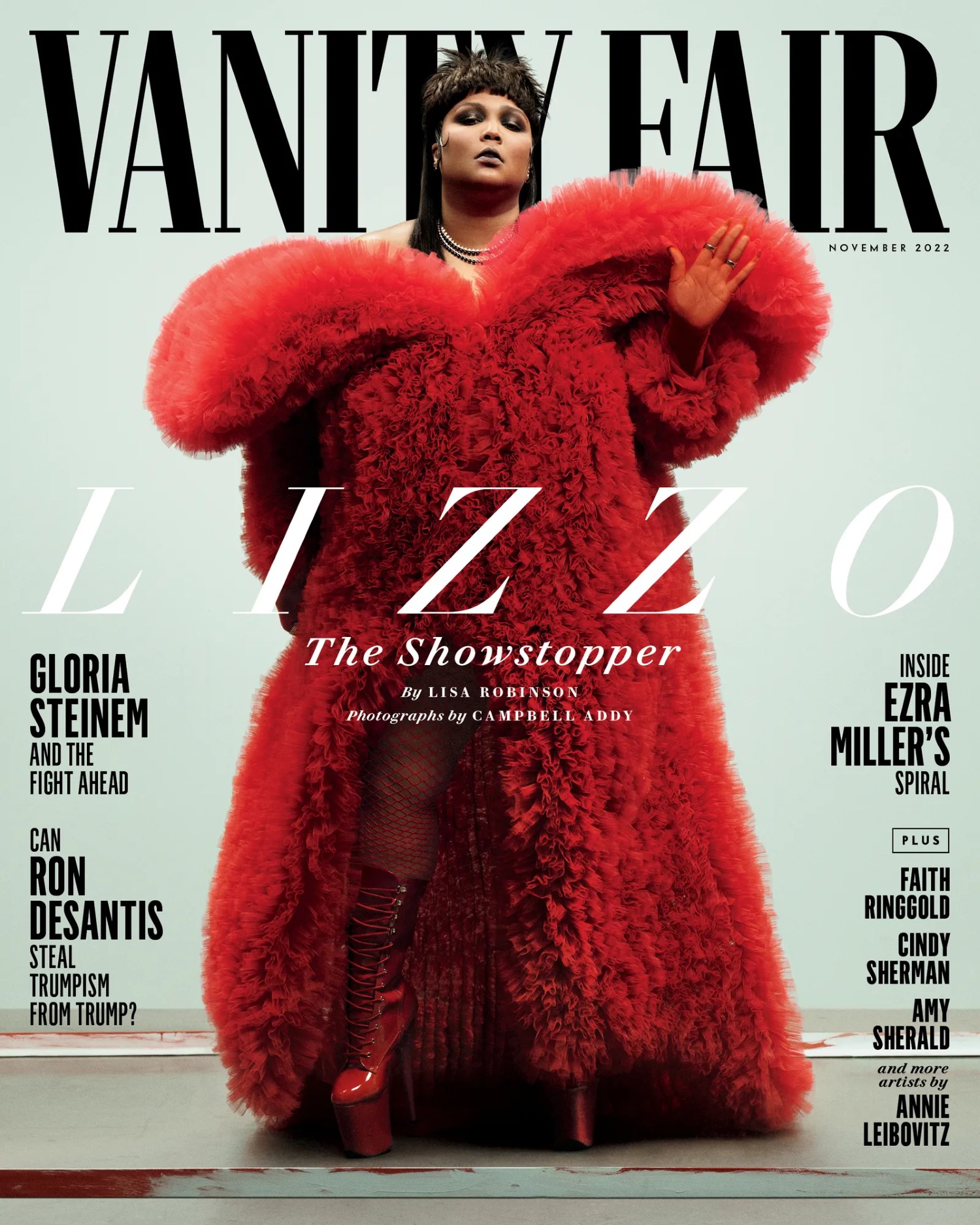 Lizzo covers Vanity Fair November 2022 by Campbell Addy