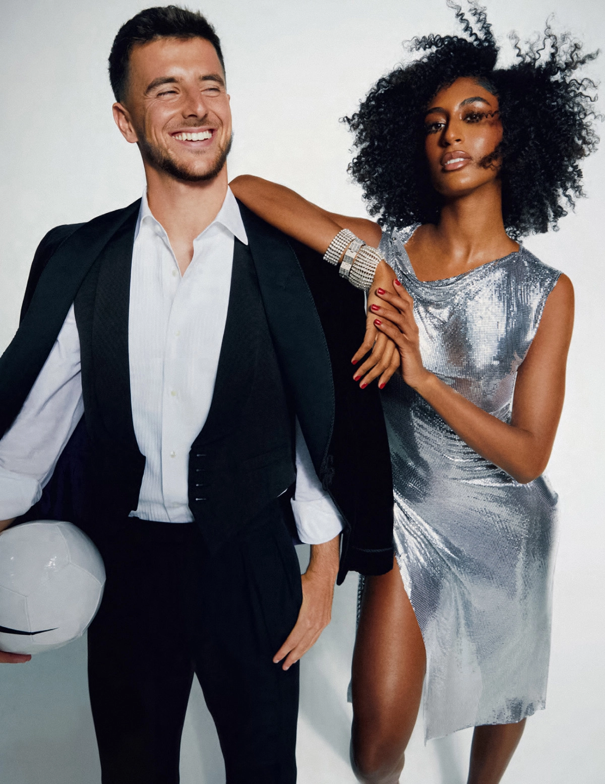 Mason Mount and Emilia Boateng cover Tatler UK December 2022 by Ahmed Hassan
