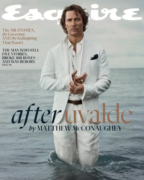 Matthew McConaughey covers Esquire US October November 2022 by Robbie Fimmano