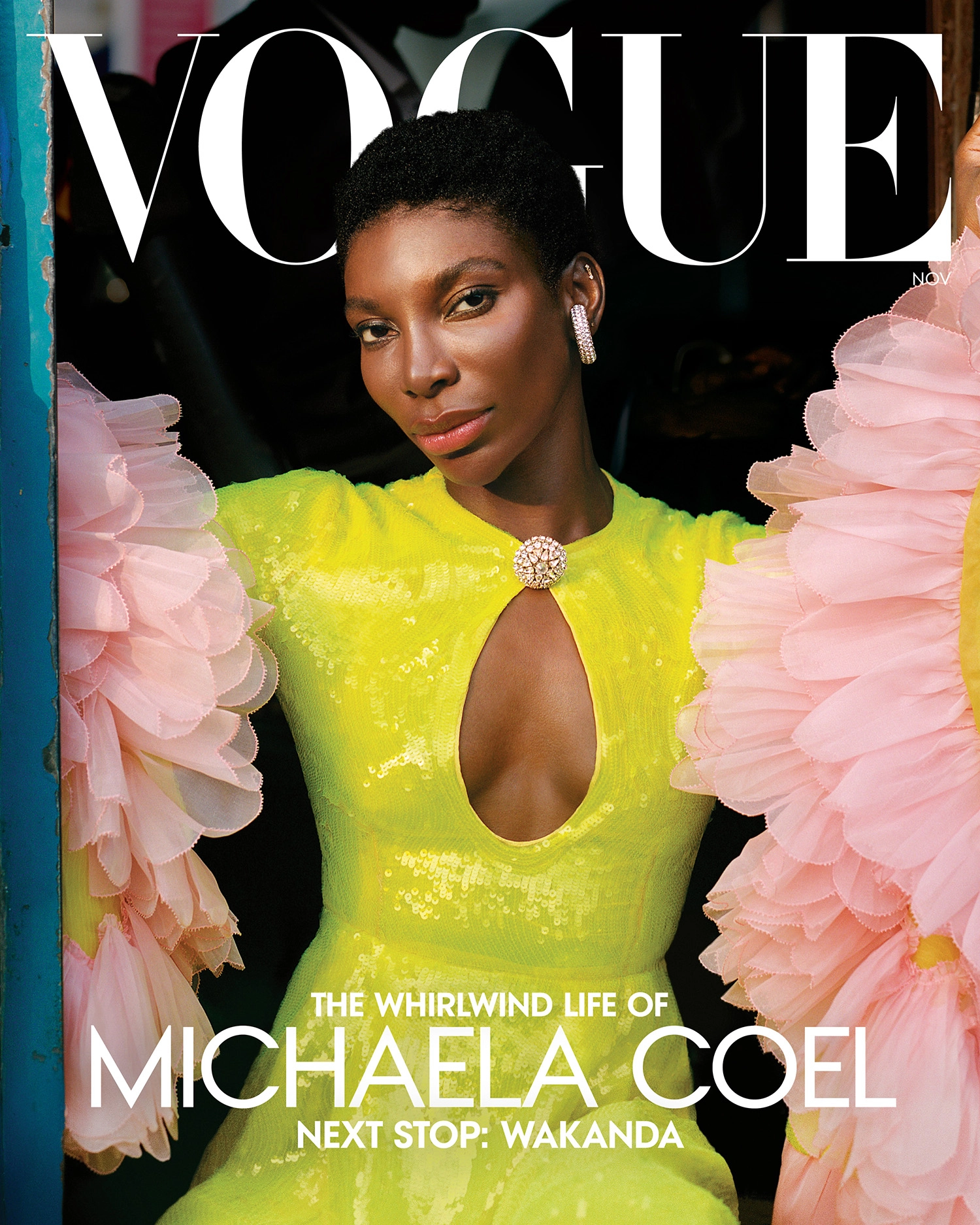 Michaela Coel covers Vogue US November 2022 by Malick Bodian