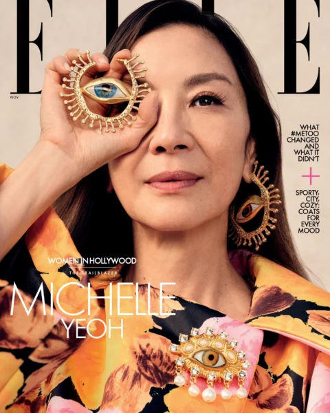 Michelle Yeoh covers Elle US November 2022 by Sharif Hamza