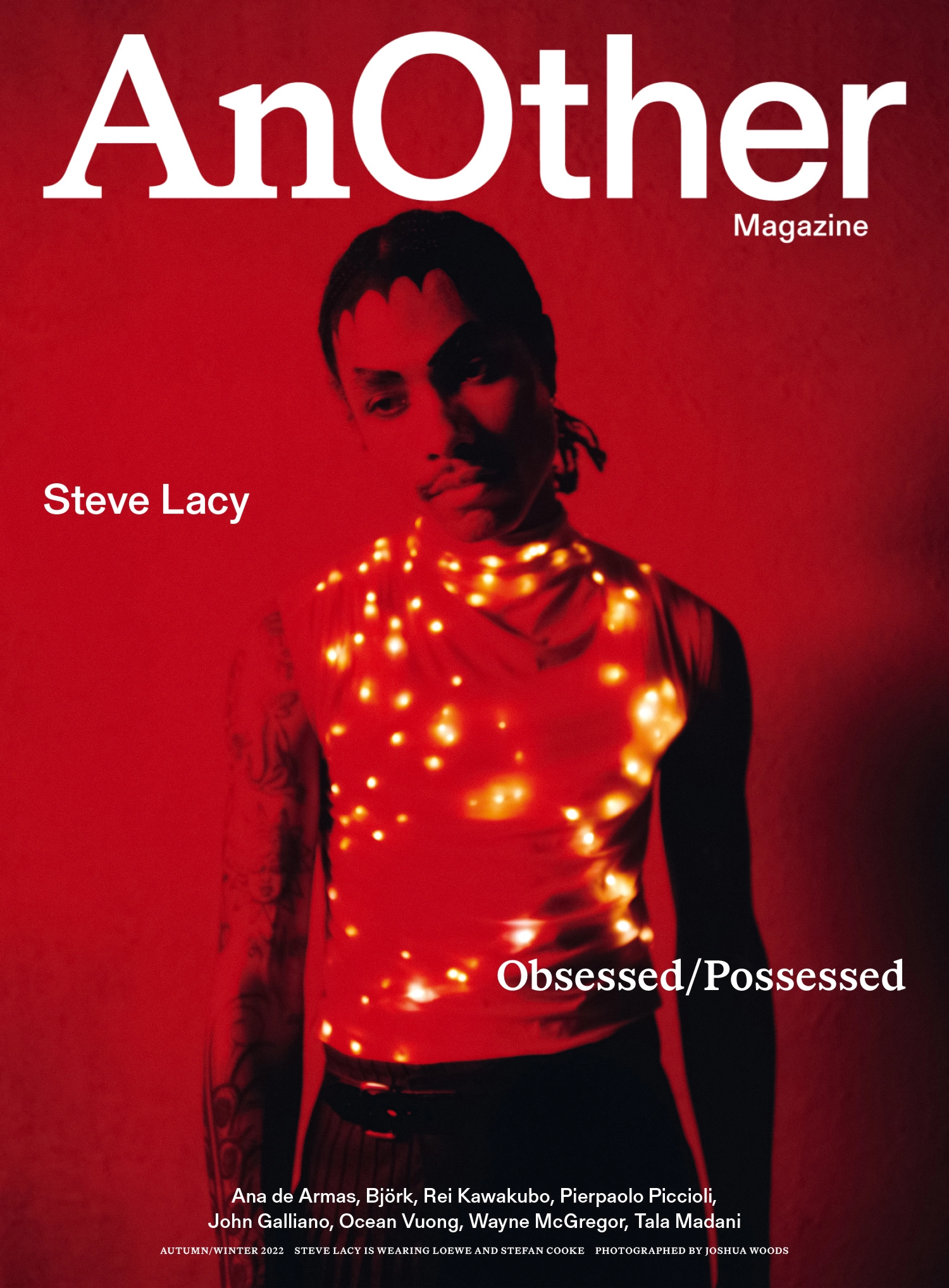 Steve Lacy covers AnOther Magazine Autumn Winter 2022 by Joshua Woods