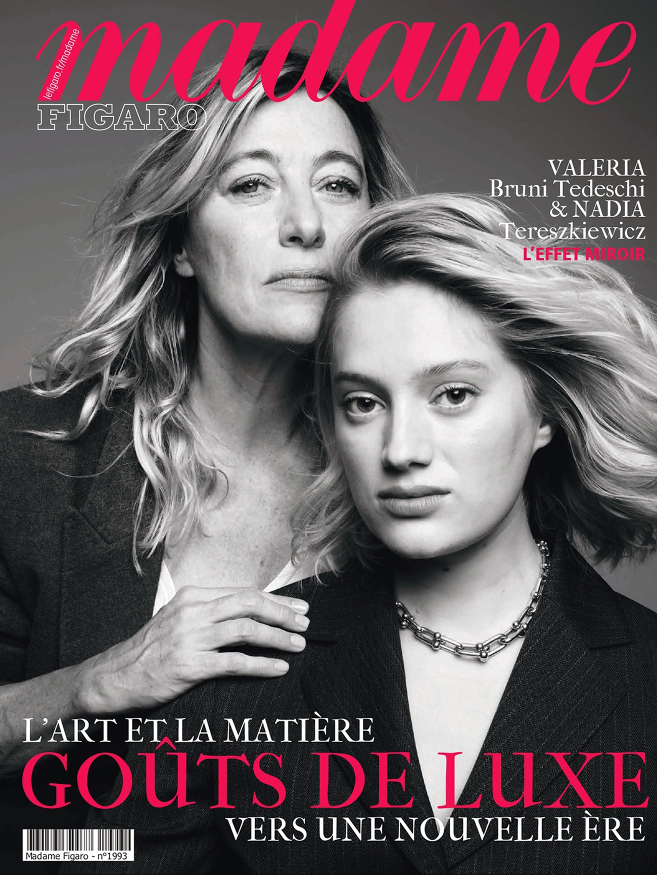 Valeria Bruni Tedeschi and Nadia Tereszkiewicz cover Madame Figaro November 4th, 2022 by Luc Braquet