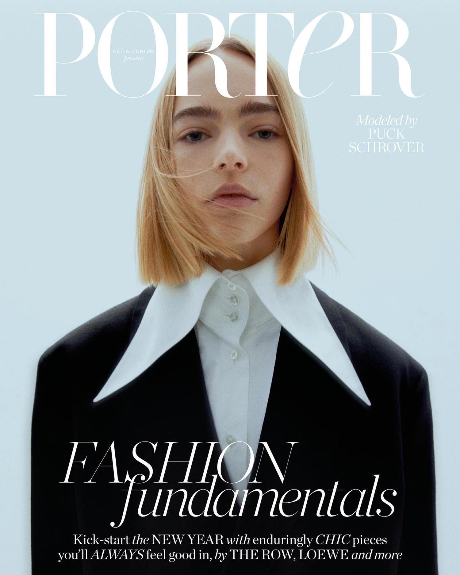 Puck Schrover covers Porter Magazine December 26th, 2022 by Hördur Ingason