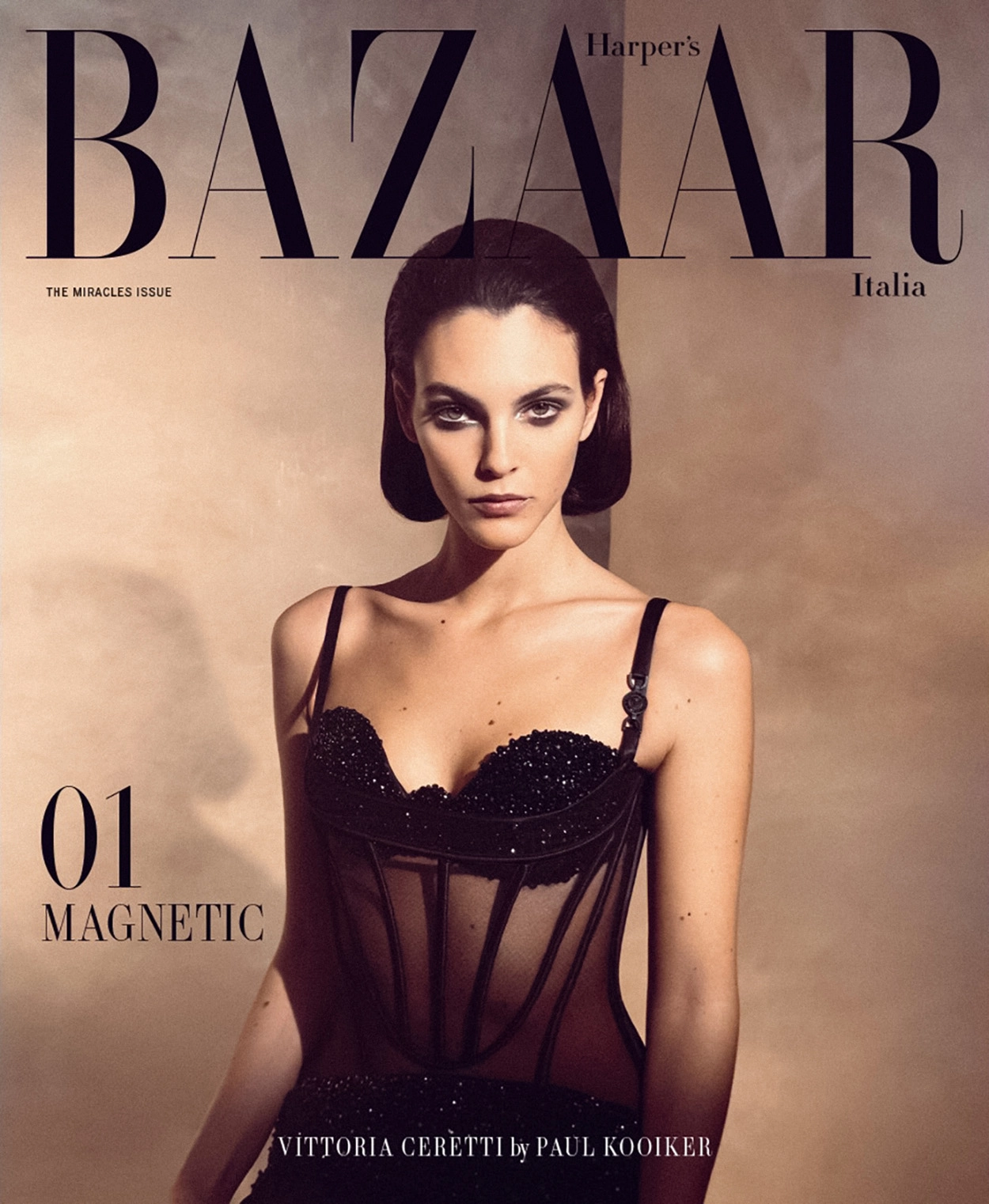 Vittoria Ceretti covers Harper’s Bazaar Italia December 2022 by Paul Kooiker