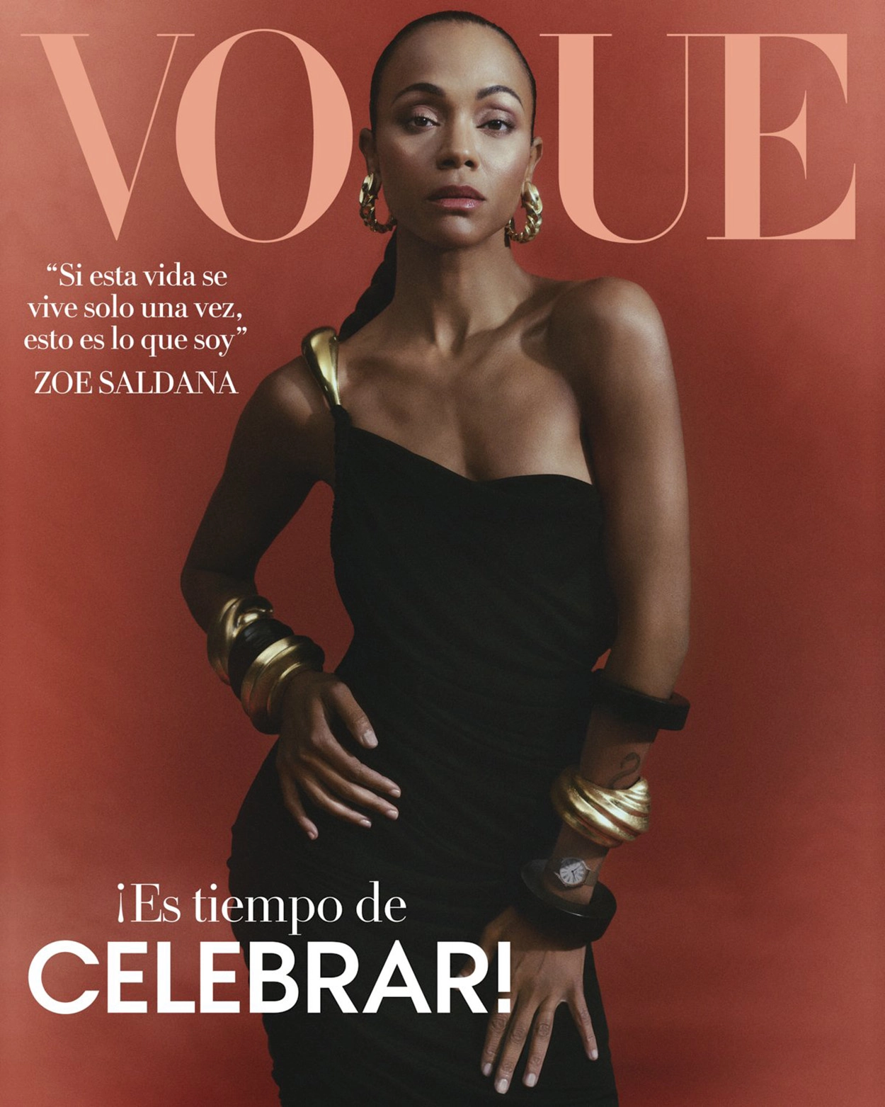 Zoe Saldana covers Vogue Mexico & Latin America December 2022 January 2023 by Yulia Gorbachenko