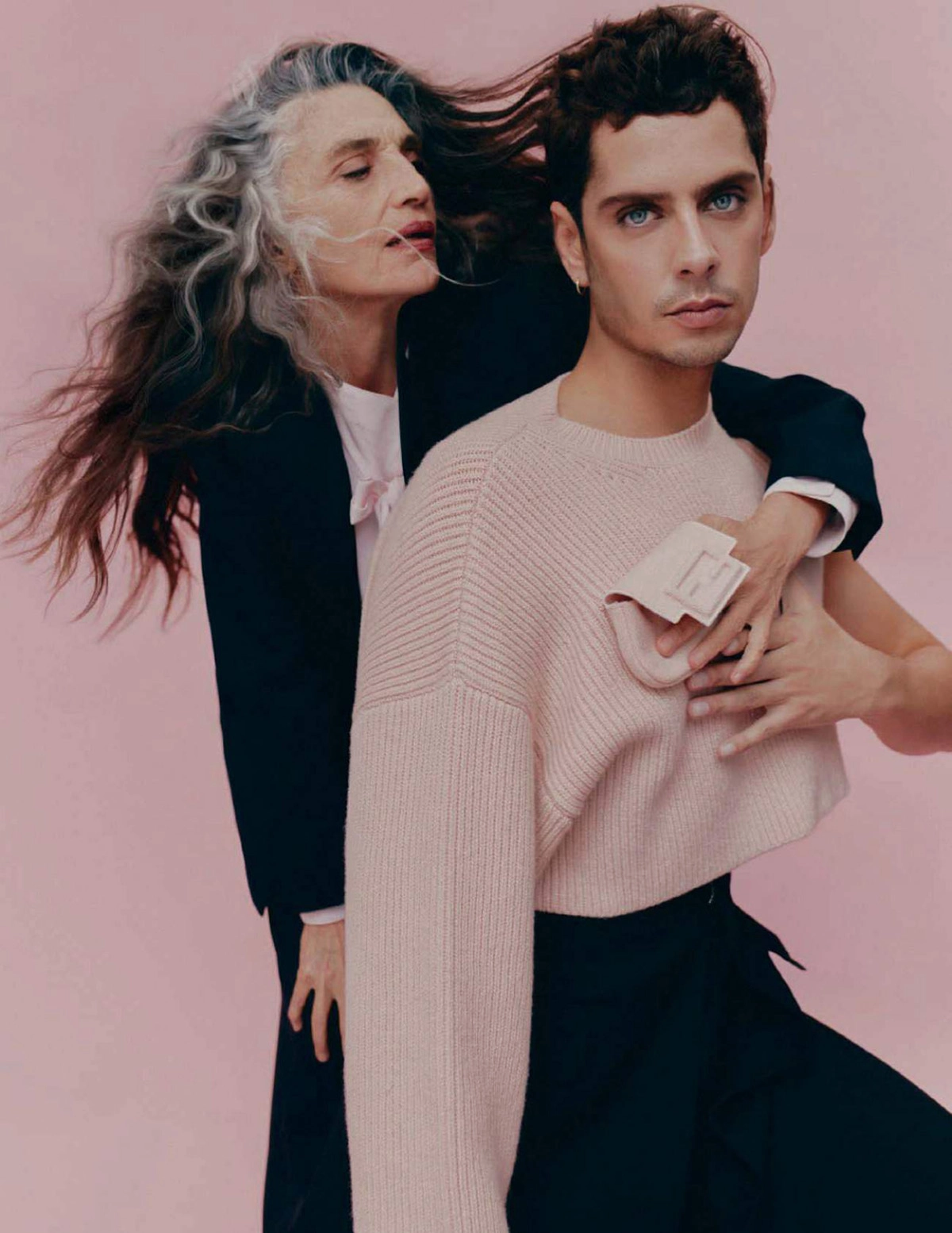 Ángela Molina and Eduardo Casanova by Álvaro Gracia for Harper’s Bazaar Spain January 2023