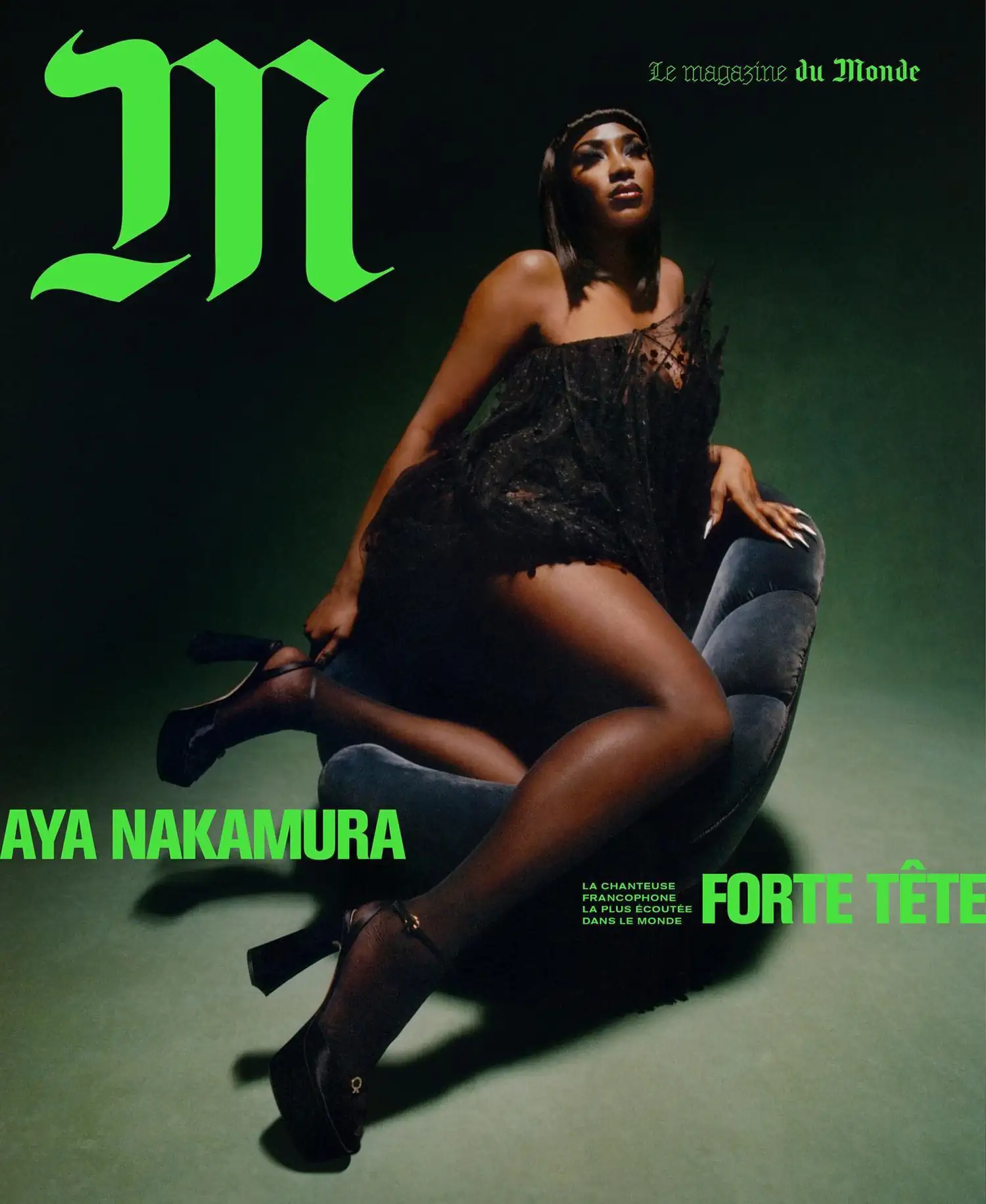 Aya Nakamura covers M Le magazine du Monde January 21st, 2023 by Joshua Woods