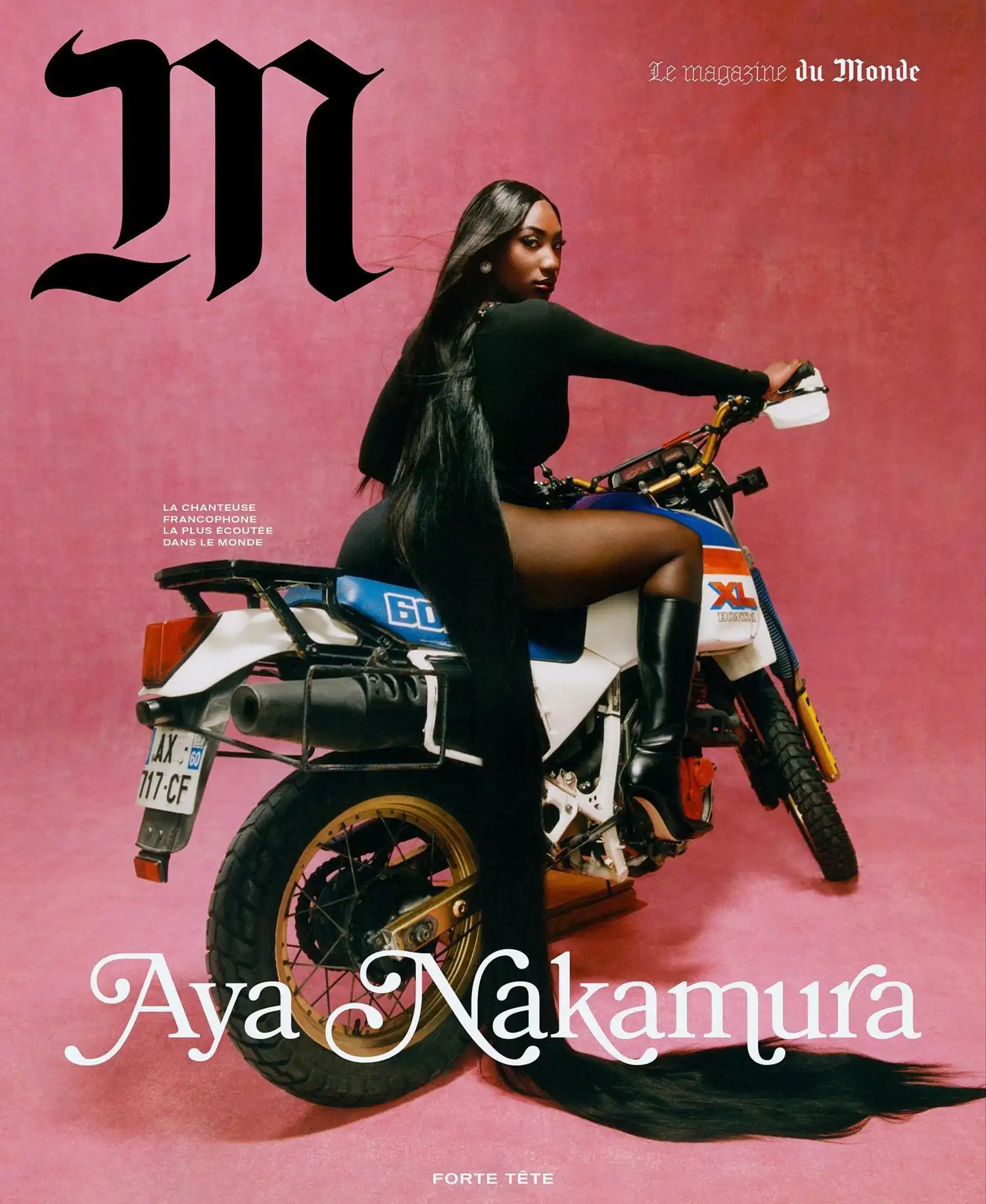 Aya Nakamura covers M Le magazine du Monde January 21st, 2023 by Joshua Woods