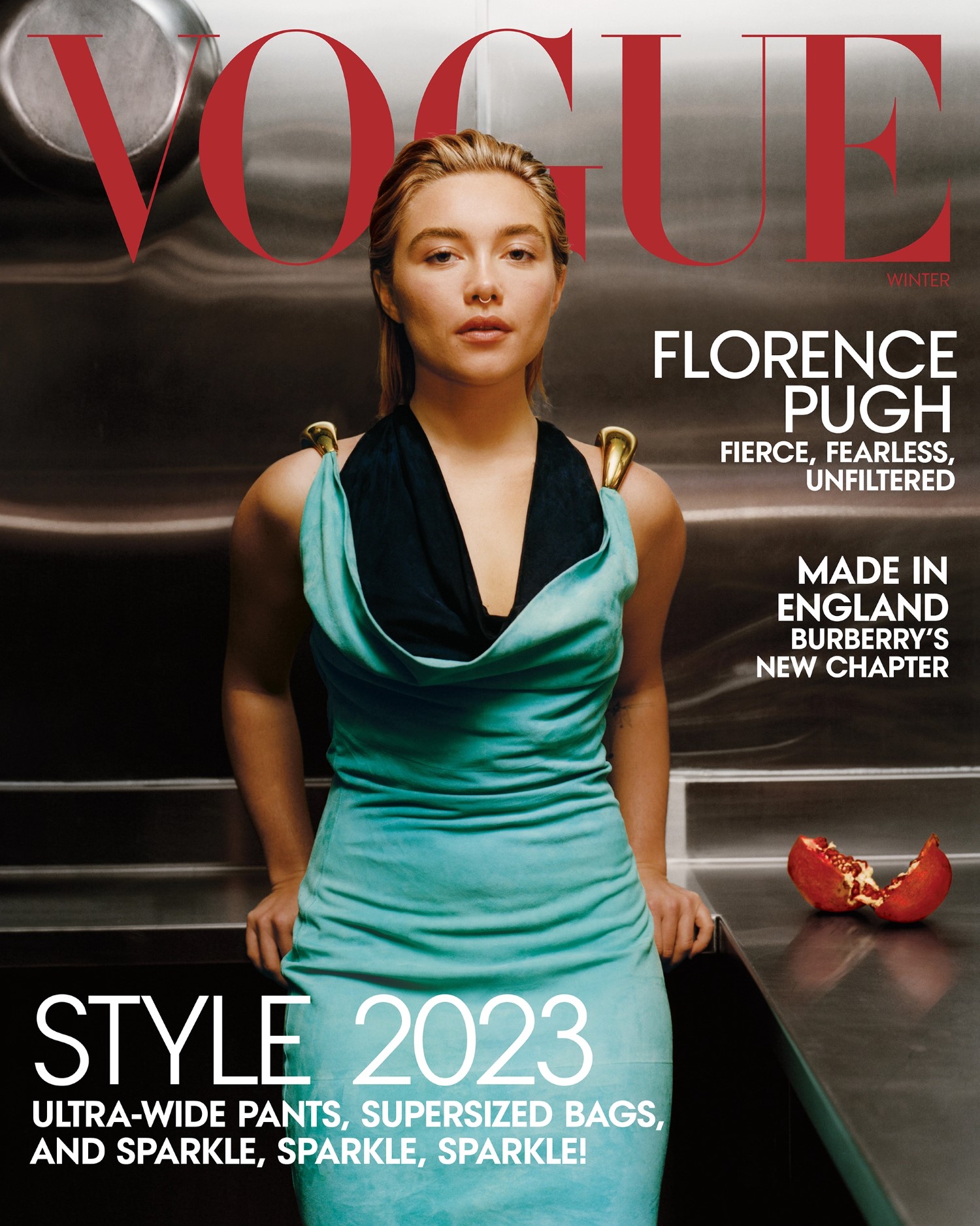 Florence Pugh covers Vogue US Winter 2023 by Colin Dodgson