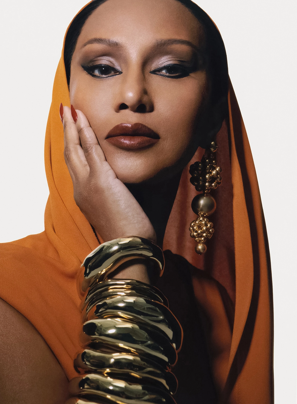 Iman covers British Vogue January 2023 by Nadine Ijewere